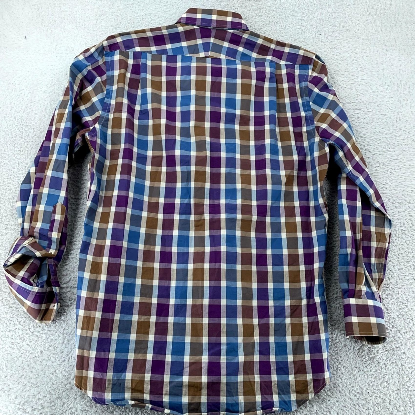 Peter Millar Peter Millar Shirt Mens Large Multicolor Plaid Button Front Long Sleeve Casual Size US L / EU 52-54 / 3 - 3 Thumbnail