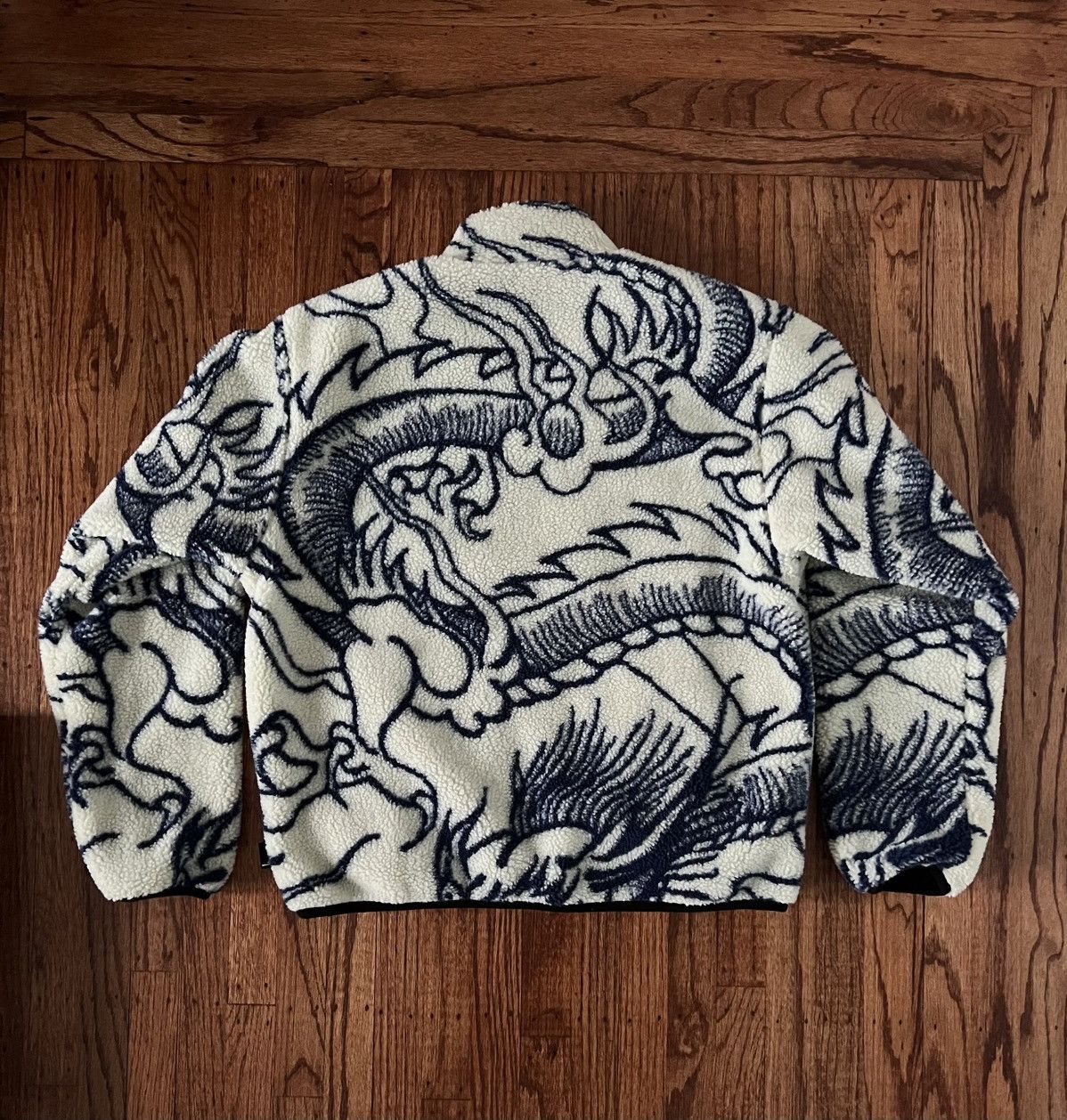 Stussy Dragon Sherpa Jacket | Grailed