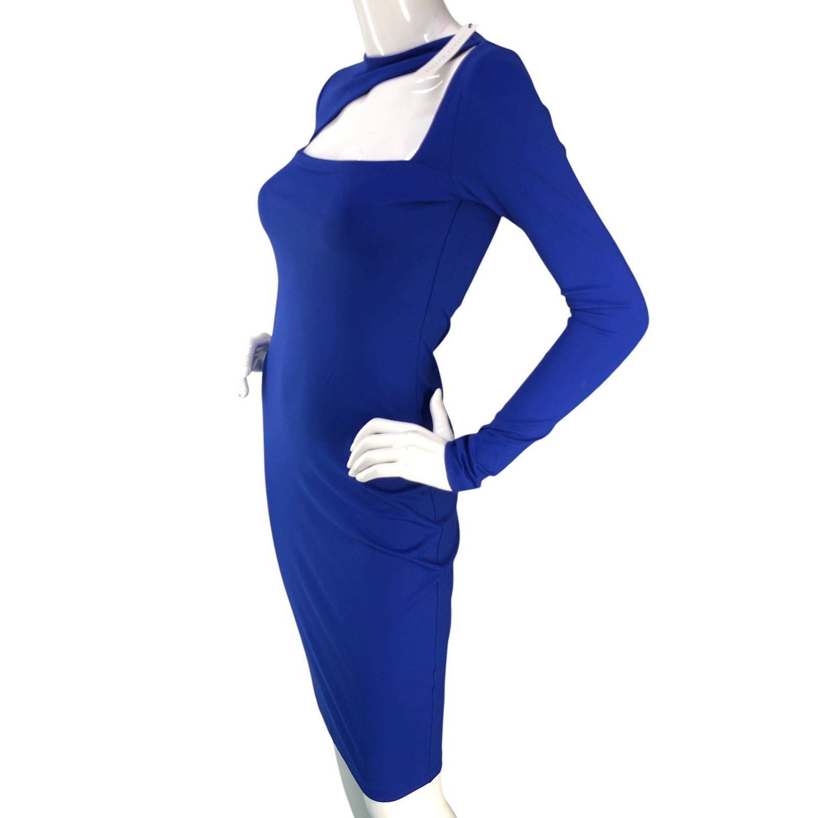 Susana Monaco Susana Monaco Size S Dress Angle Cut Out Jersey Bodycon NEW Size S / US 4 / IT 40 - 4 Thumbnail