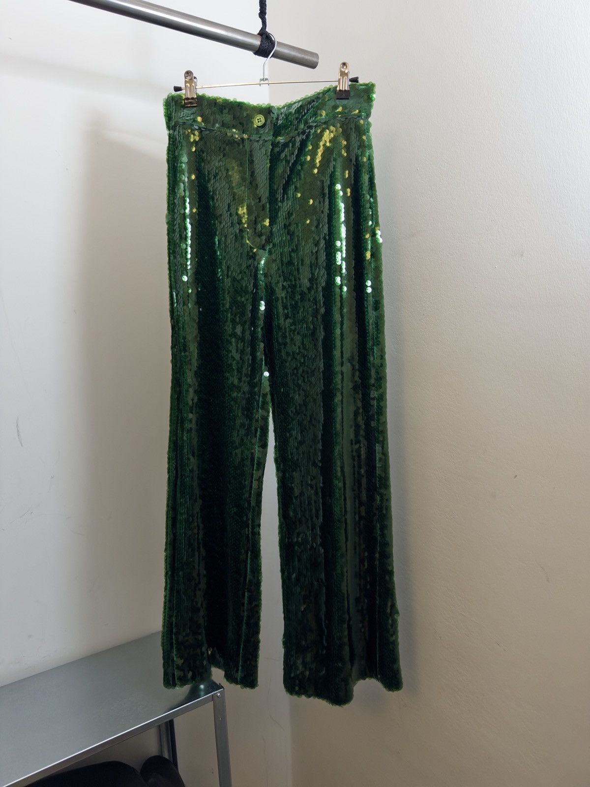 Gucci La Veste x Gucci Vault Green Sequin Pants – Limited Edition Size 26" / US 2 / IT 38 - 5 Thumbnail