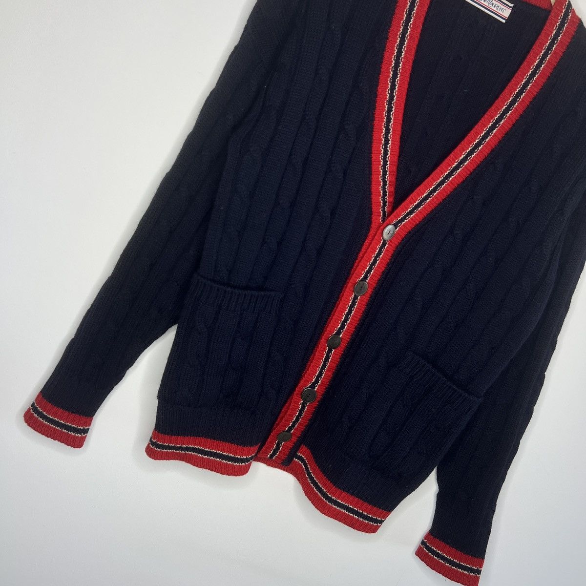 Yves Saint Laurent Vintage Yves Saint Laurent YSL Cardigan Wool Sweater Jumper Size US M / EU 48-50 / 2 - 2 Thumbnail