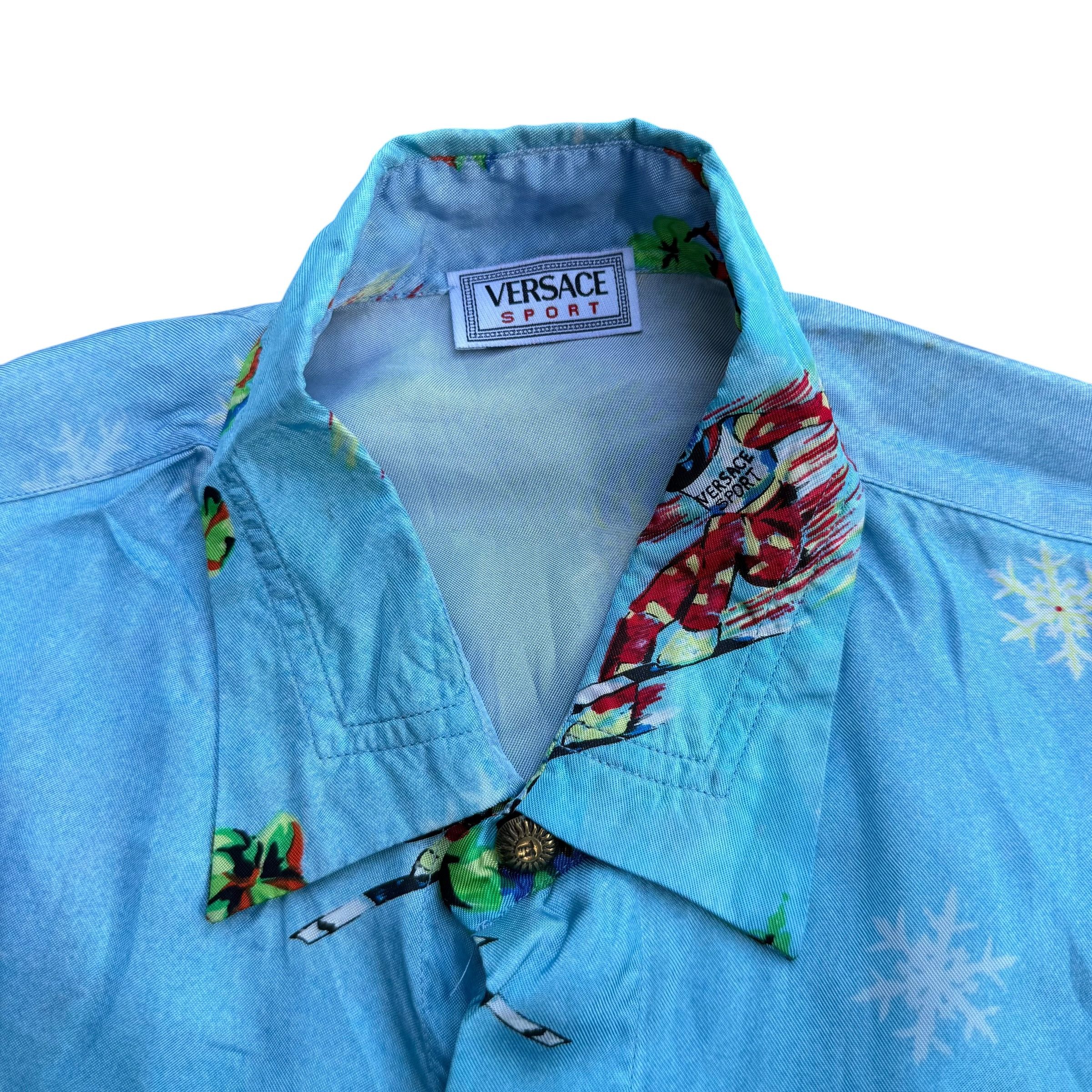 Versace Vintage Versace Sport Silk Shirt Size US M / EU 48-50 / 2 - 9 Thumbnail