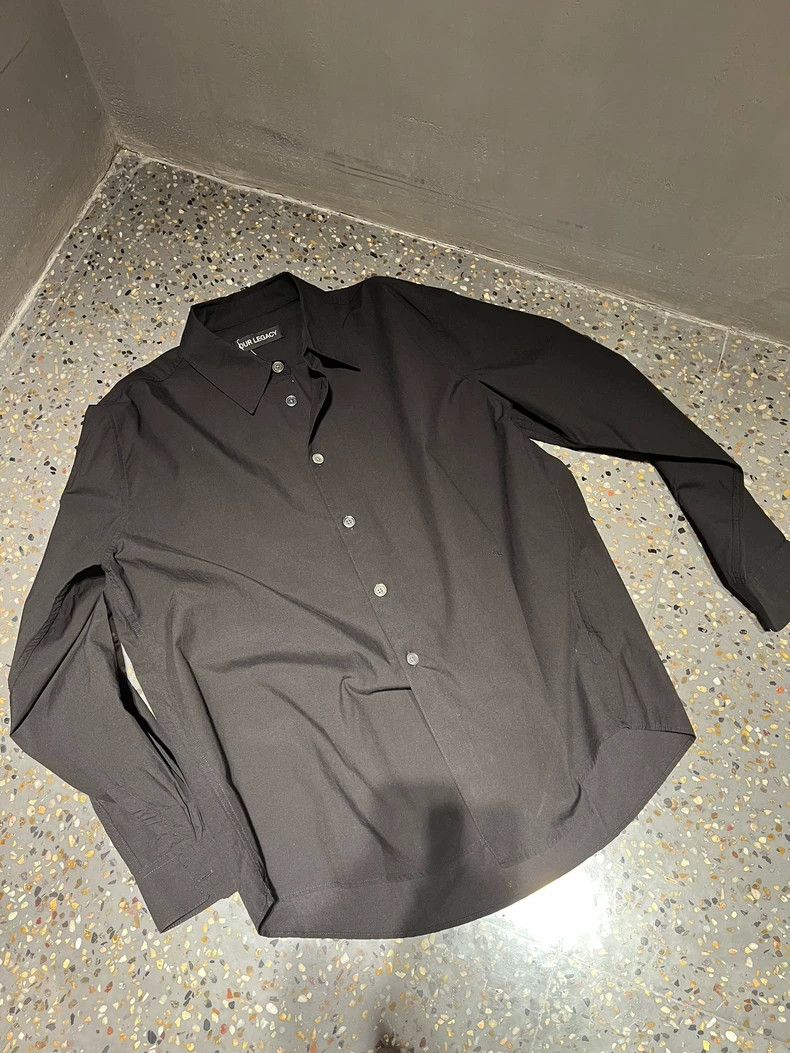 Our Legacy our legacyBlack classic shirt 2503-Nextarrow Size US M / EU 48-50 / 2 - 2 Thumbnail