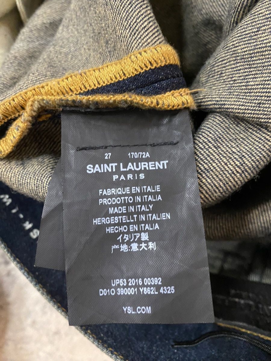 Hedi Slimane 2016 Saint Laurent D02 Raw Skinny Denim Size US 27 - 8 Thumbnail