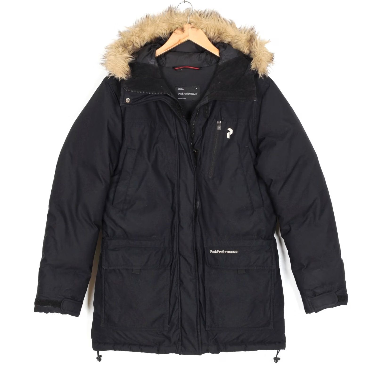 Peak Performance PEAK PERFORMANCE Down Parka Jacket Women Size M Fur Hooded MJ6134 Size M / US 6-8 / IT 42-44 - 2 Thumbnail