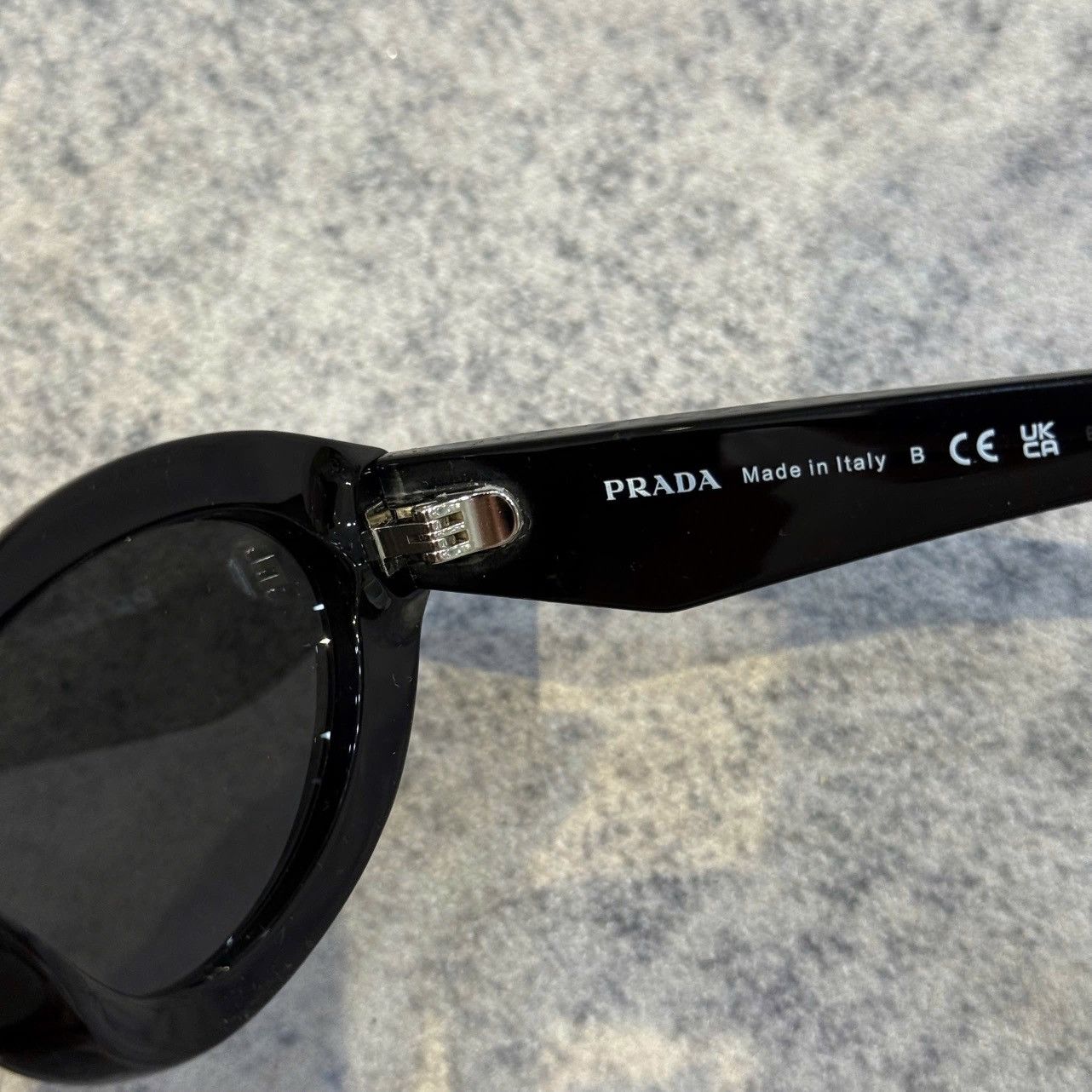 Prada PRADA PR 26ZS 16K08Z Sunglasses BLACK DARK GREY Size ONE SIZE - 5 Thumbnail