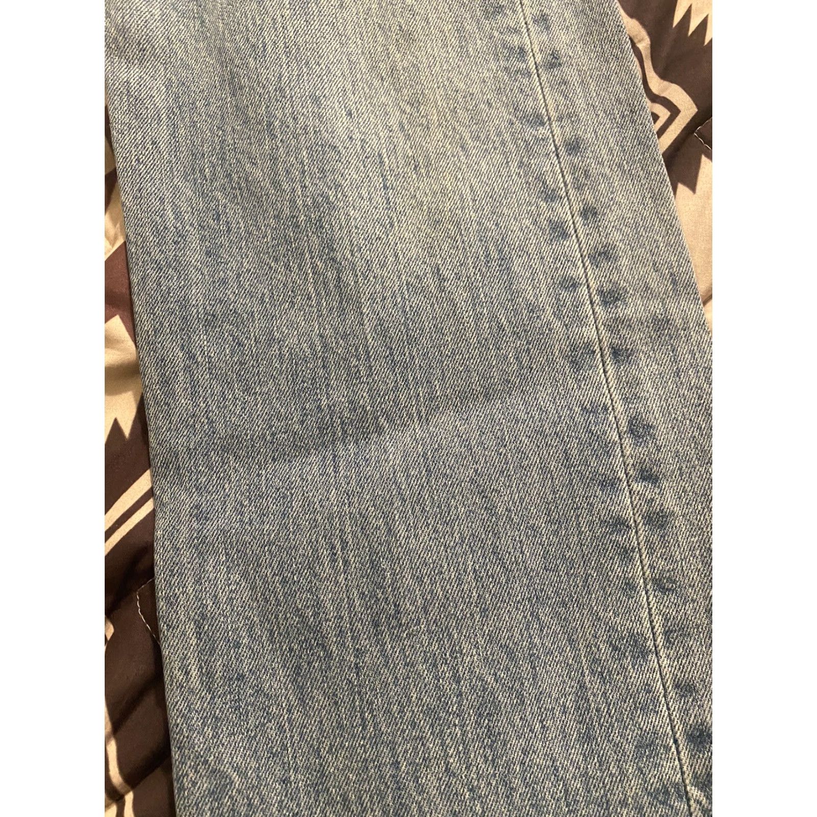 Levi's VINTAGE Levi’s 501 Button Fly Medium Wash 31” x 30” Made In Mexico Men Jeans Blue 501 Straight 31 Mens Size US 31 - 3 Thumbnail