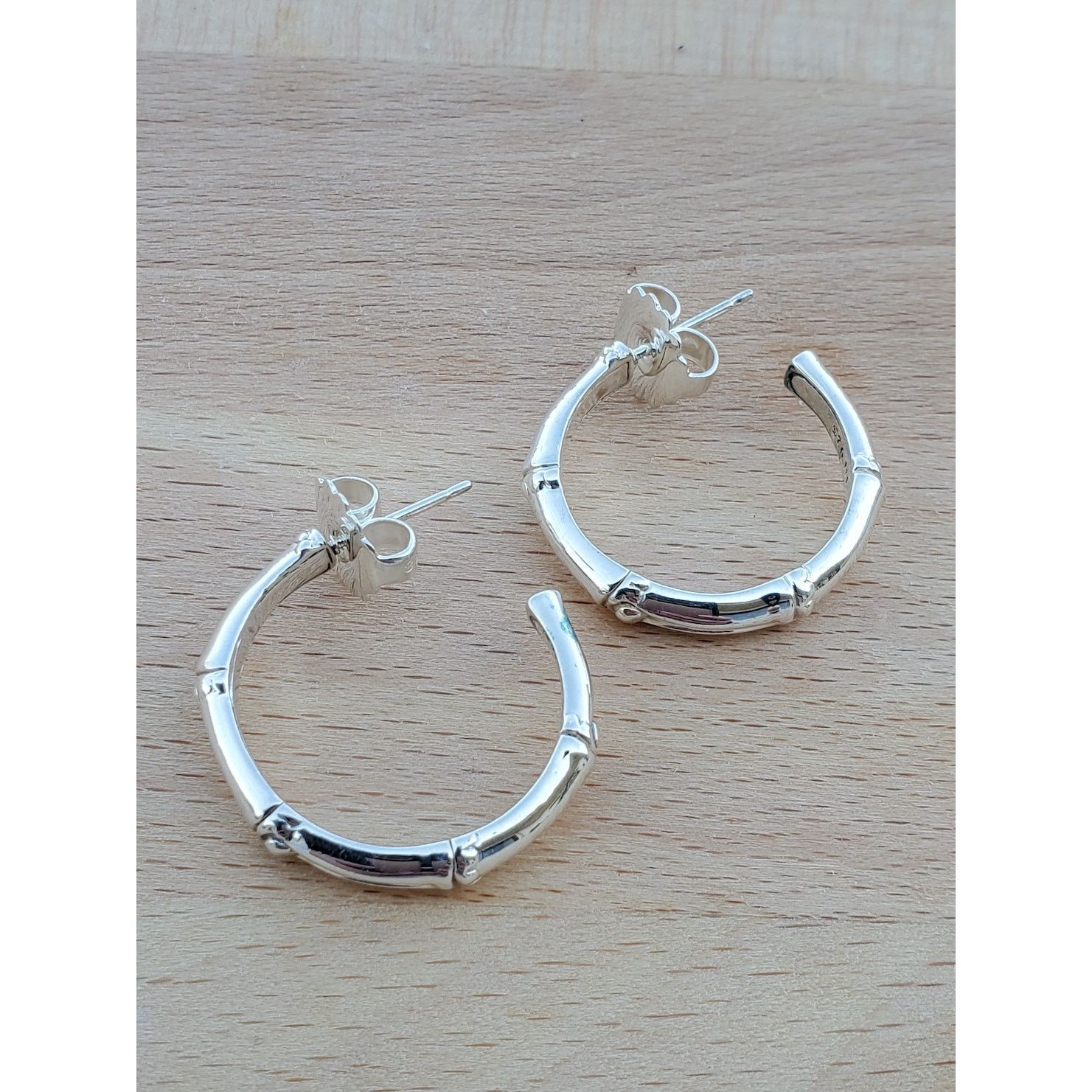 Jewelry John Hardy Bamboo Sterling Silver 925 Hoop Earrings Size ONE SIZE - 8 Thumbnail