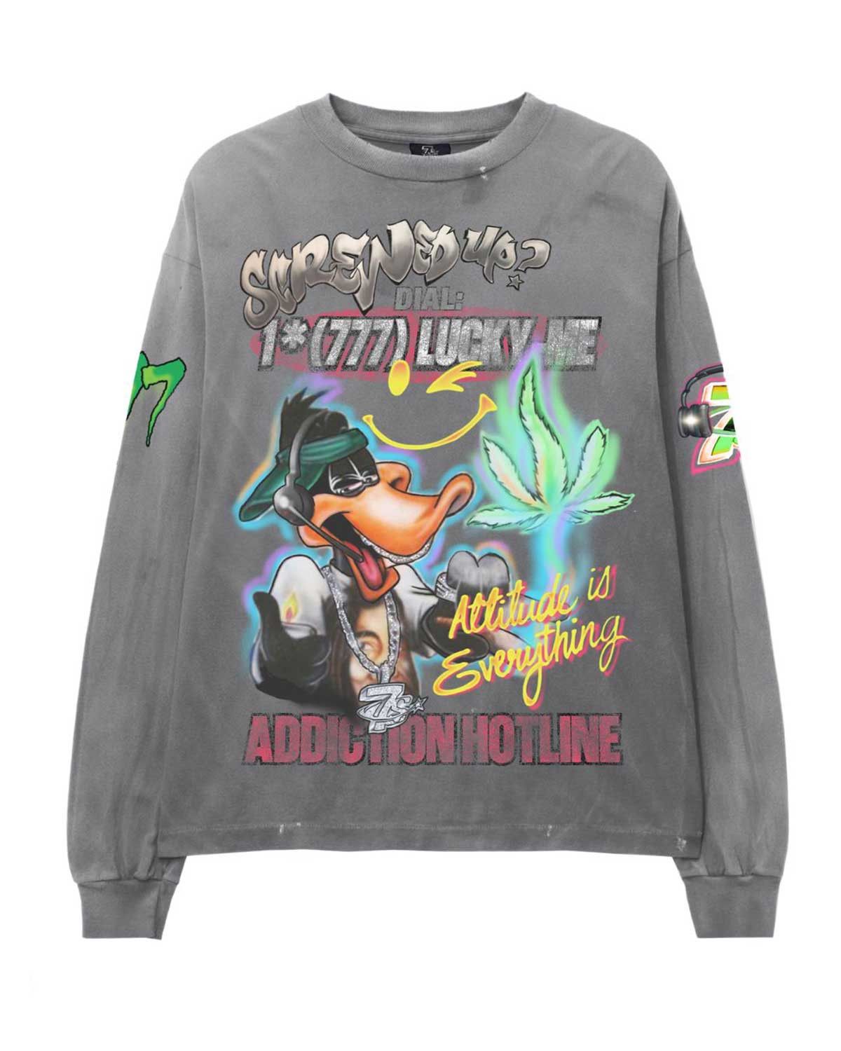 TRIPLE SEVENS Graffiti L/S Tee Concrete Grey Size US L / EU 52-54 / 3 - 1 Thumbnail