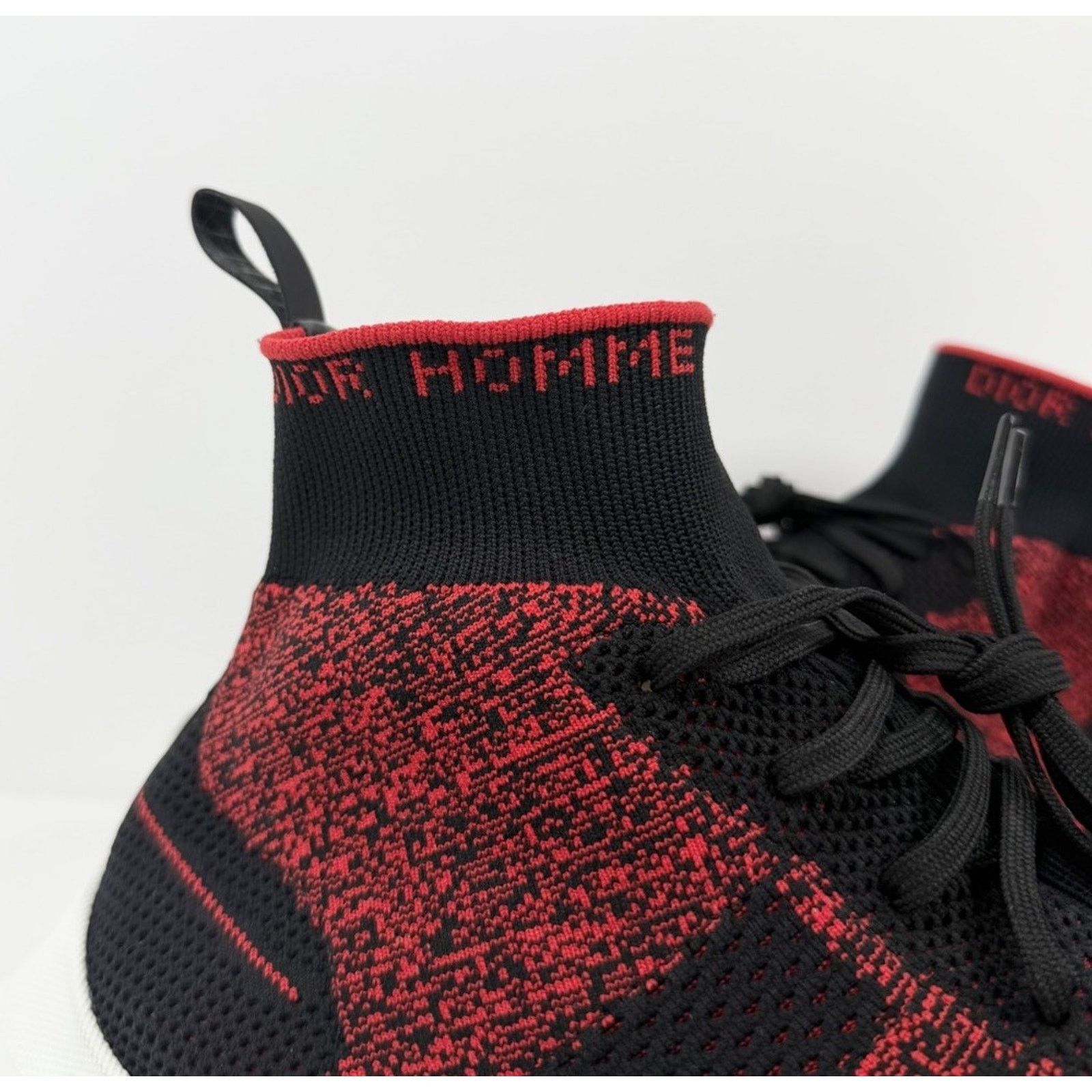 Dior Size 45EU/12US - Dior B21 Red Sock High Top Sneakers Size US 12 / EU 45 - 4 Thumbnail