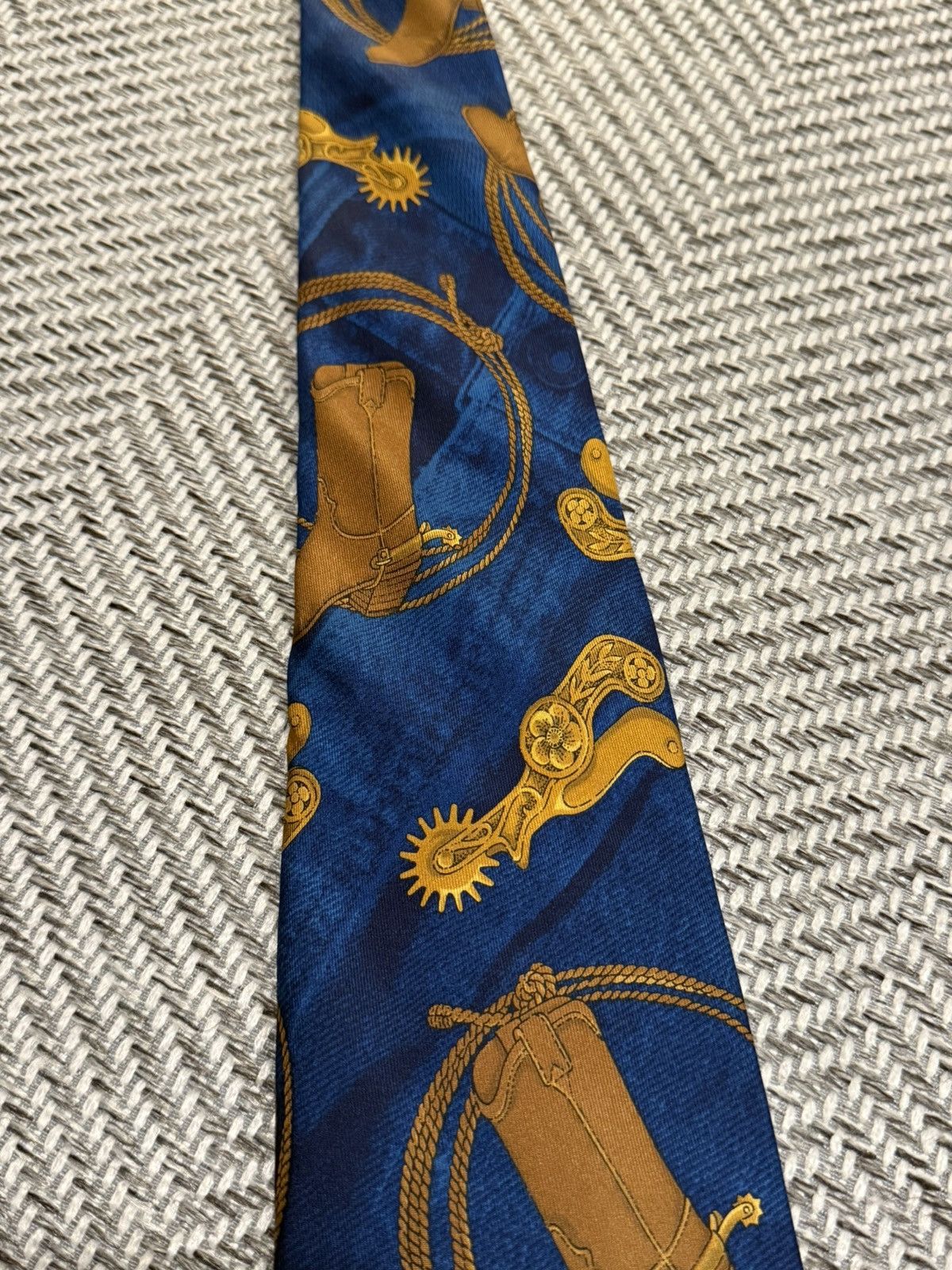 Jean Paul Gaultier JEAN PAUL GAULTIER 00s HERMES PERIOD TIE Size ONE SIZE - 3 Thumbnail