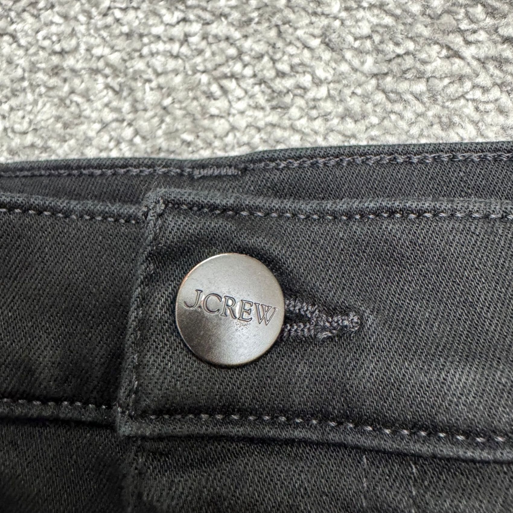 J.Crew J.Crew Slim Fit Straight Ankle Denim Jeans Womens 32 Petite Black 14 High Rise Size 24" / US 00 / IT 34 - 3 Thumbnail