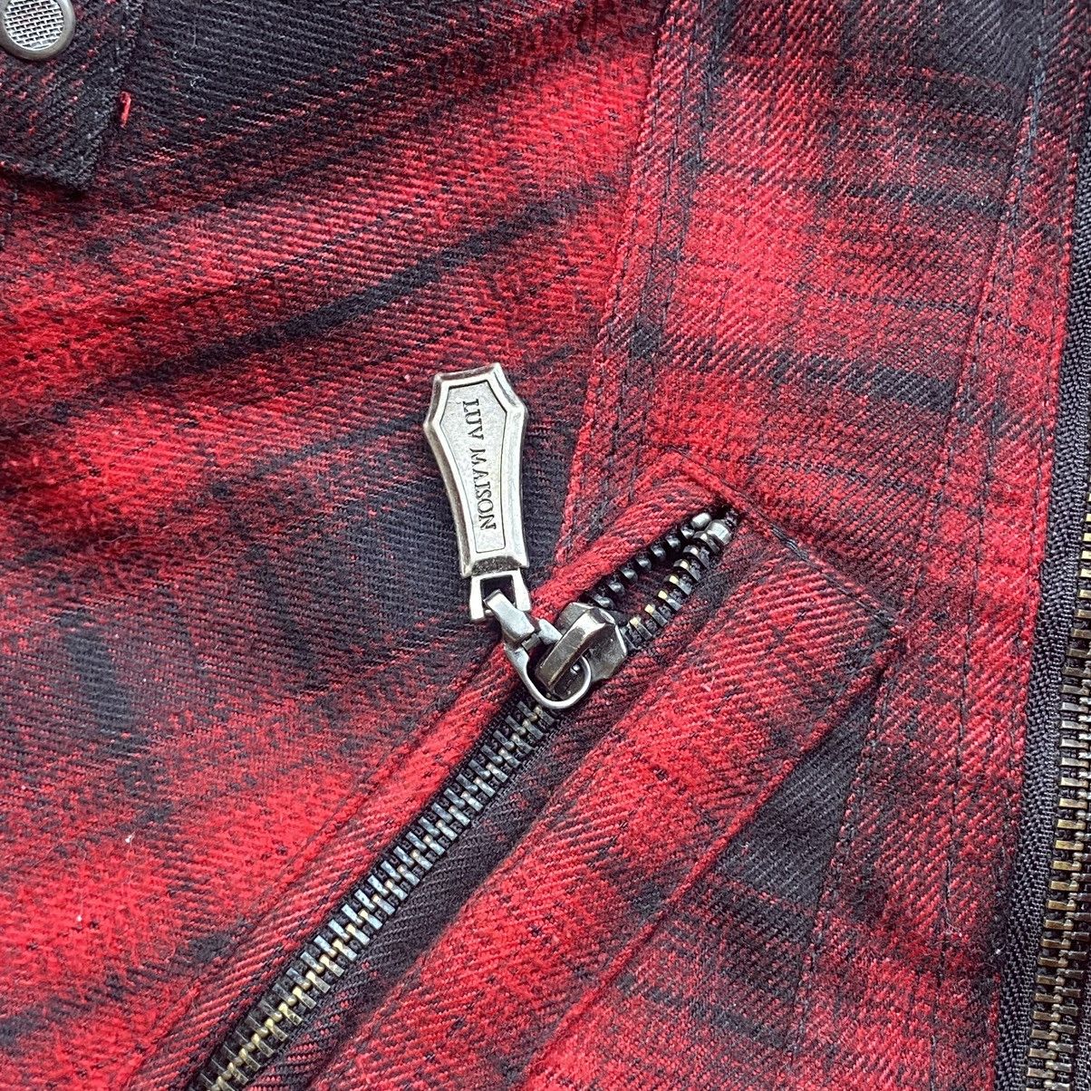 If Six Was Nine × Japanese Brand × Le Grande Bleu (L.G.B.) 90s Luv Maison Jackrose Assymetrical Punk Bondage Jacket Size US S / EU 44-46 / 1 - 6 Thumbnail