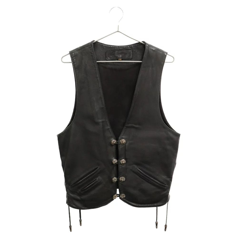 Chrome Hearts CHROME HEARTS 1/1 MATTY BOY MINK LEATHER VEST JACKET 