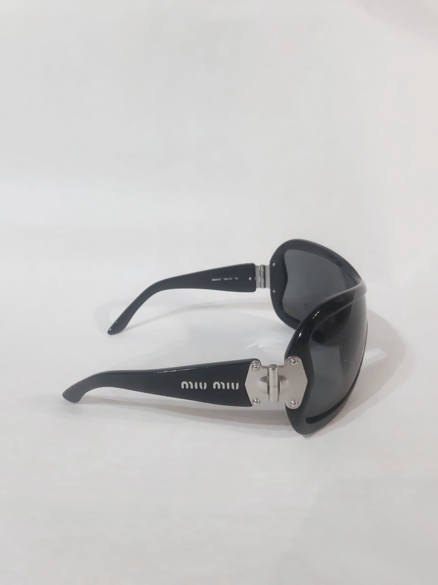 Miu Miu Miu Miu early 2000's Oversized Shield Sunglasses Size ONE SIZE - 4 Thumbnail