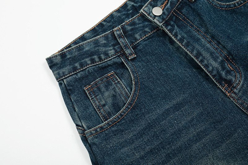 Vintage American men's loose straight casual workwear ripped jeans Size US 32 / EU 48 - 3 Thumbnail