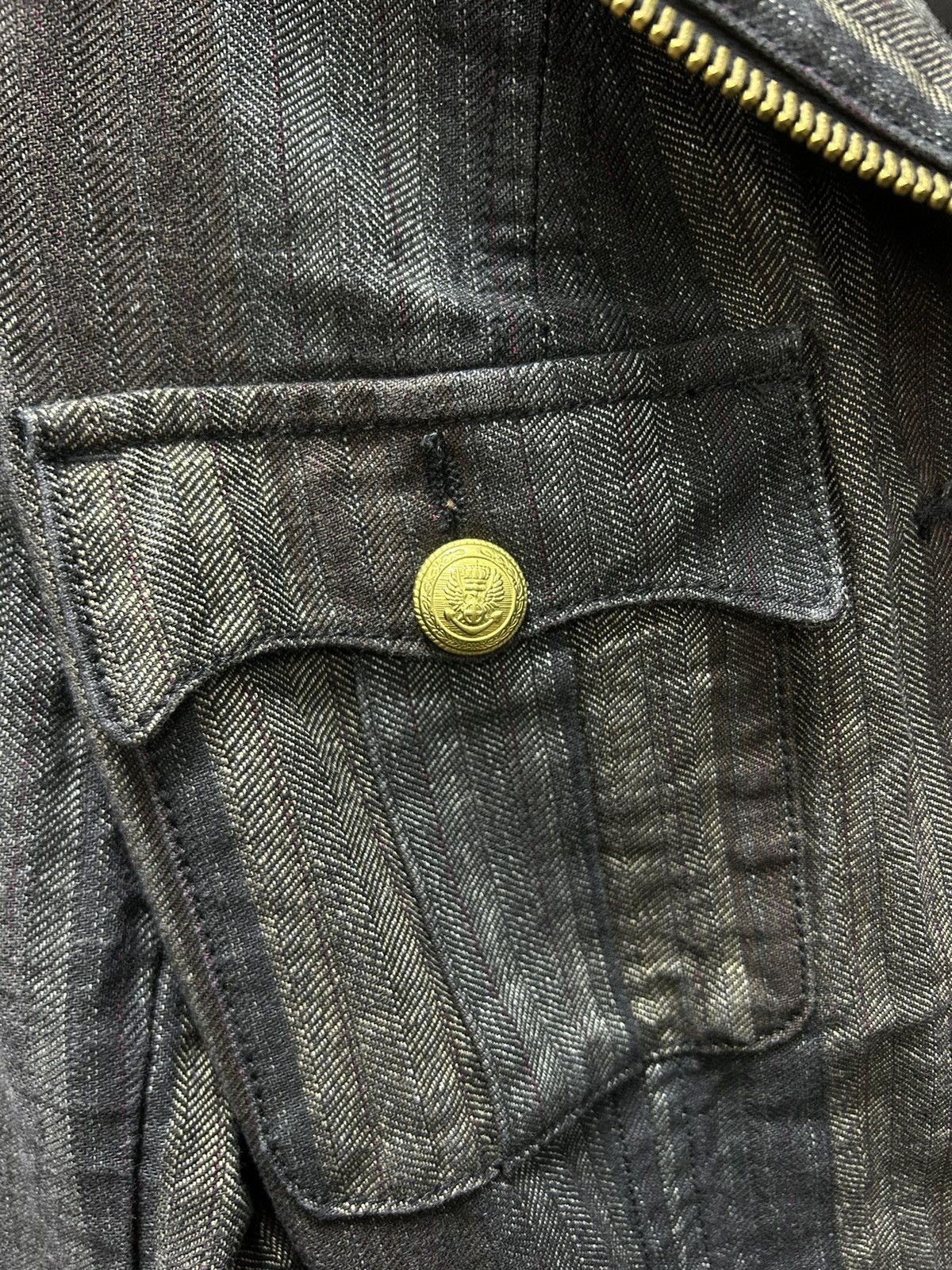 Jean Paul Gaultier Archive Jean Paul Gaultier Denim Striped Zip Jacket Size S / US 4 / IT 40 - 11 Thumbnail