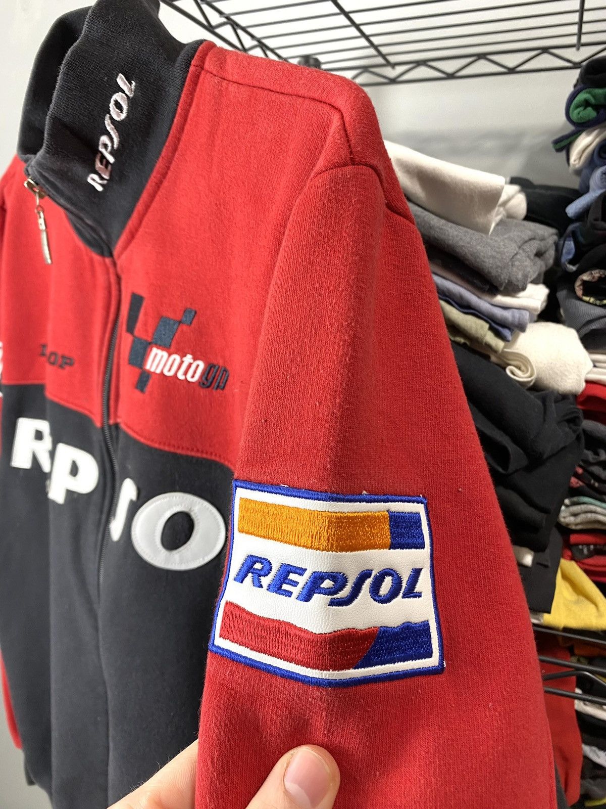 Honda 90’s Vintage Vale 46 Repsol Jacket Sweatshirt Moto GP Size US M / EU 48-50 / 2 - 8 Thumbnail