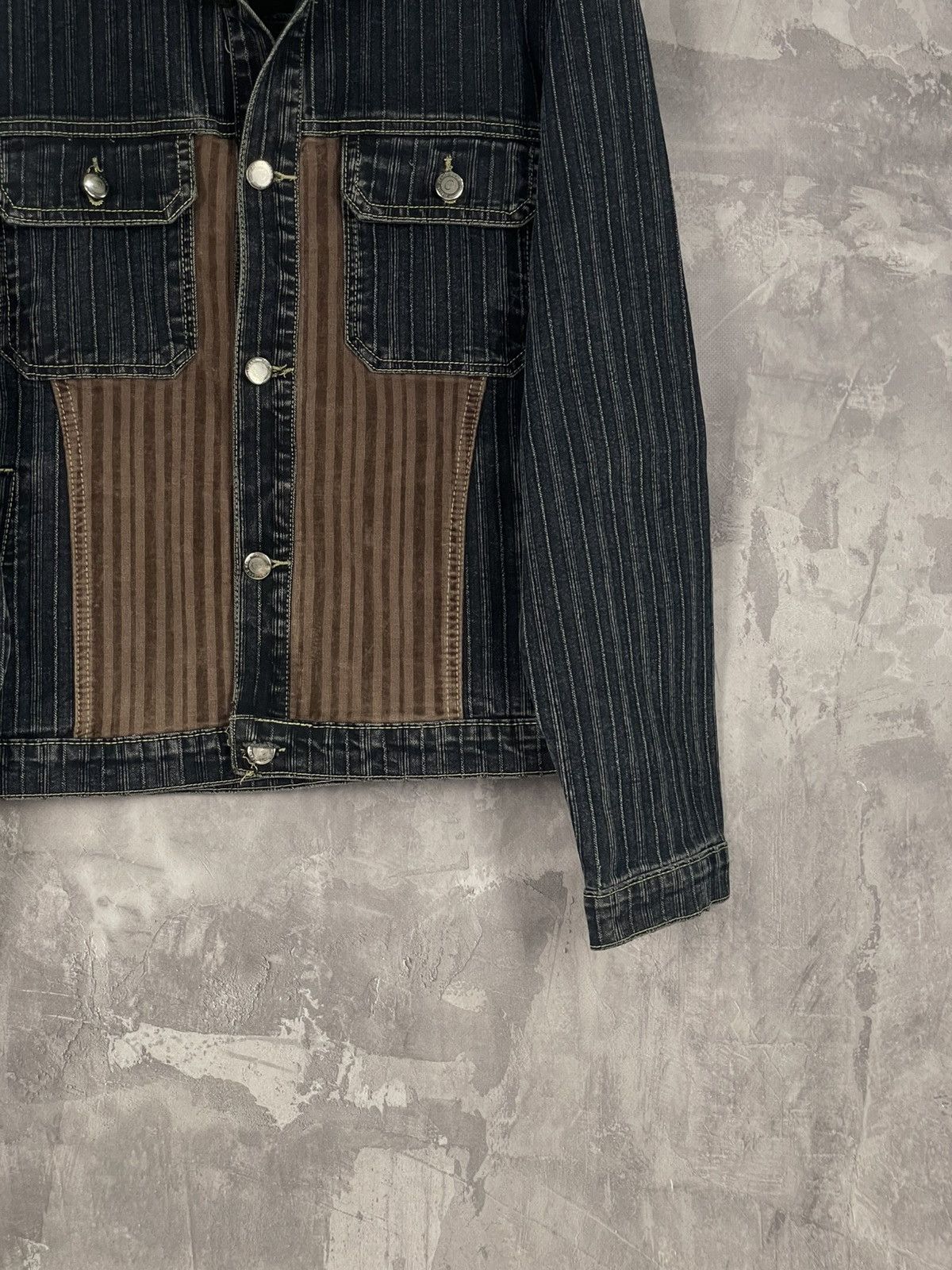 Japanese Brand × Le Grande Bleu (L.G.B.) Avant Garde Italy Design Workwear Denim Jacket Size US XXL / EU 58 / 5 - 6 Thumbnail