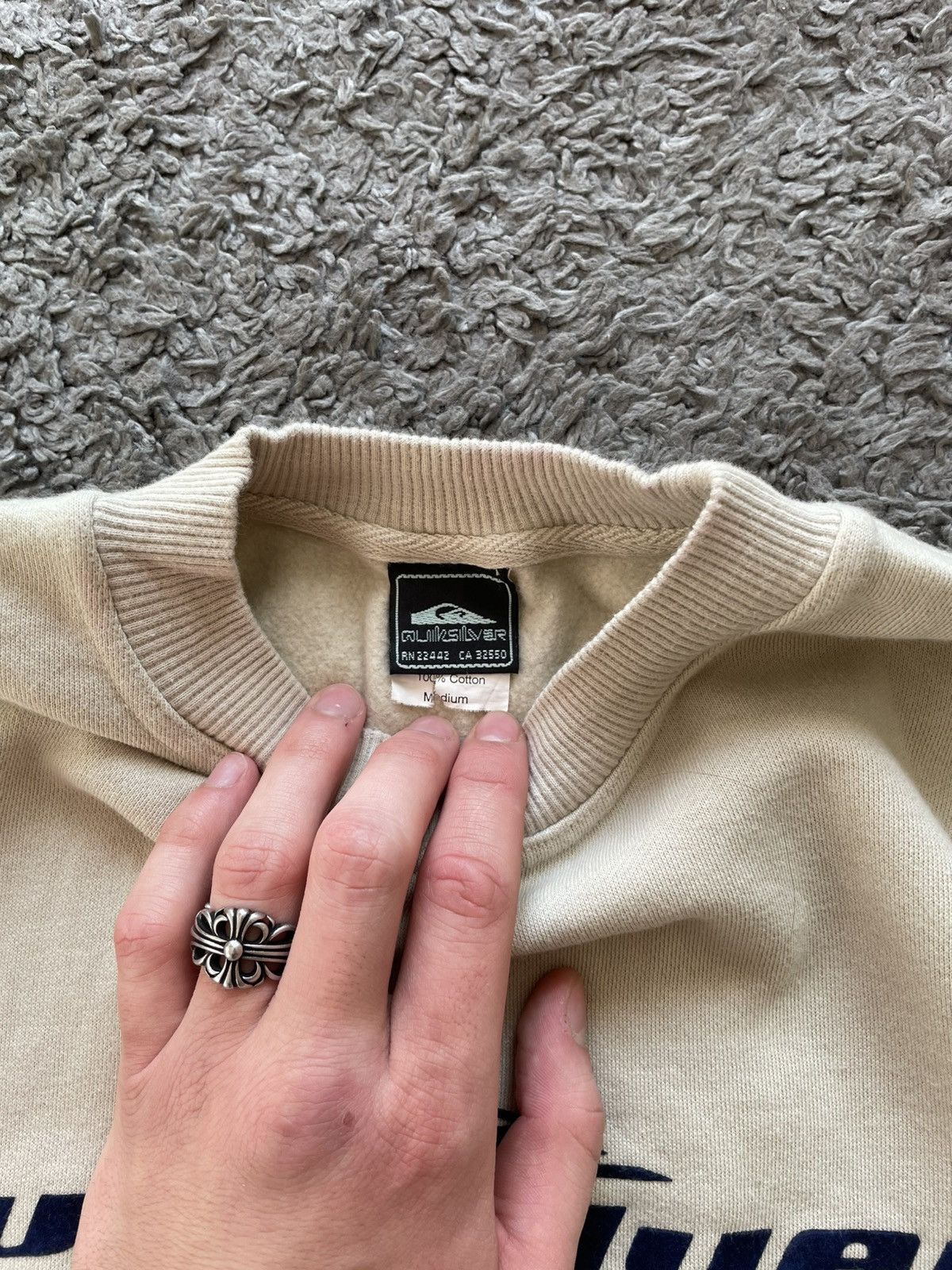 Quiksilver × Vintage 00s Quicksilver Sweatshirt Streetwear Vintage Logo Y2k Rare Size US M / EU 48-50 / 2 - 8 Thumbnail