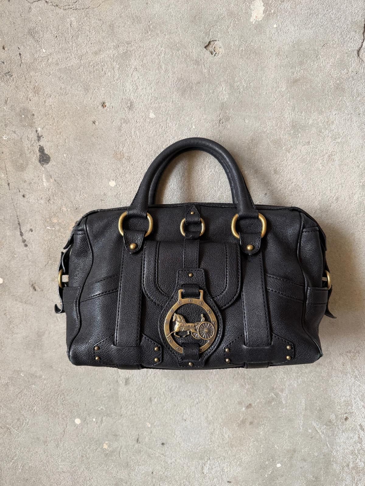 Celine Celine Horse Carriage Logo Shoulder Bag Black Size ONE SIZE - 2 Thumbnail