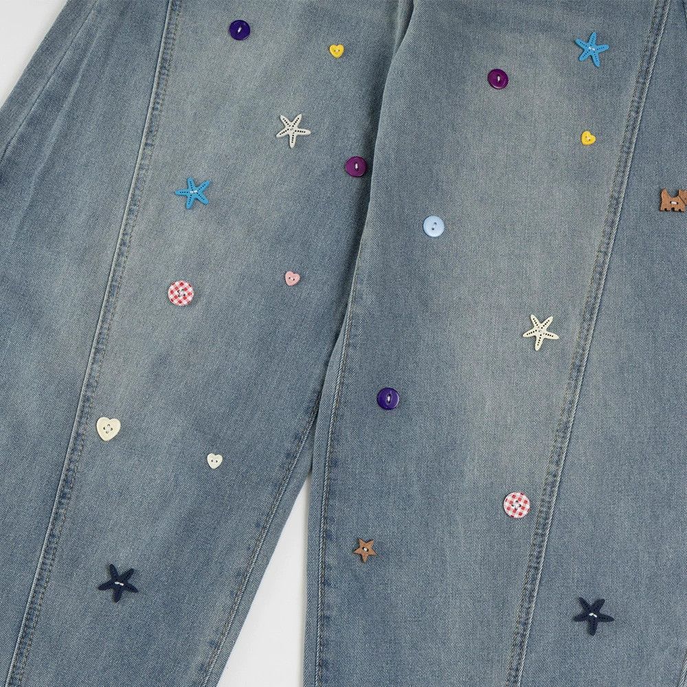 Jean Men's American retro fun star print scimitar jeans y2k Size US 32 / EU 48 - 4 Thumbnail