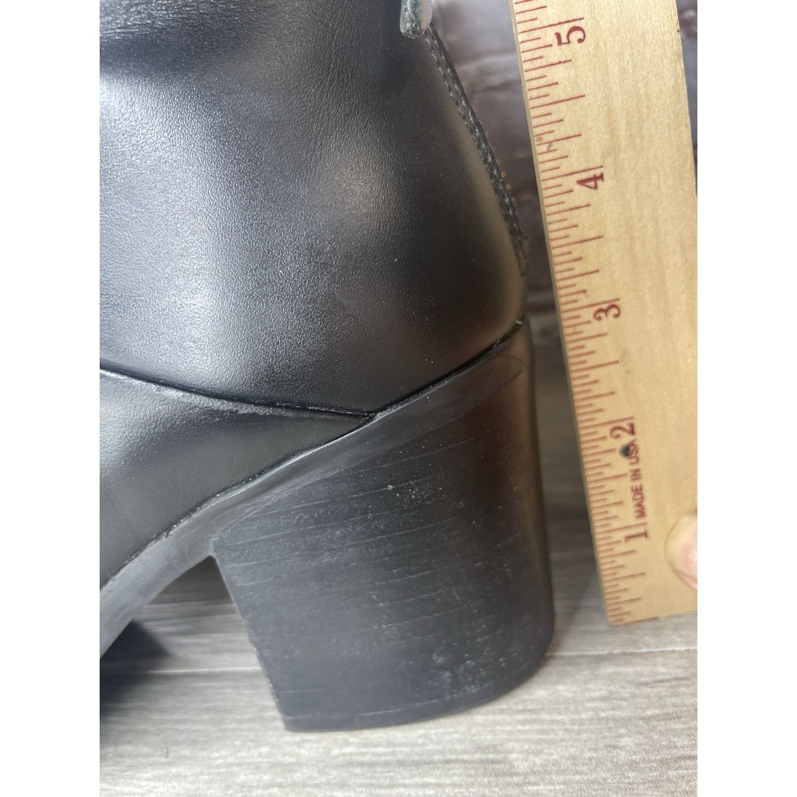 Nisolo Nisolo Black Leather Ankle Back Zip Heel Booties Boots Women Size US 9 / IT 39 - 18 Thumbnail