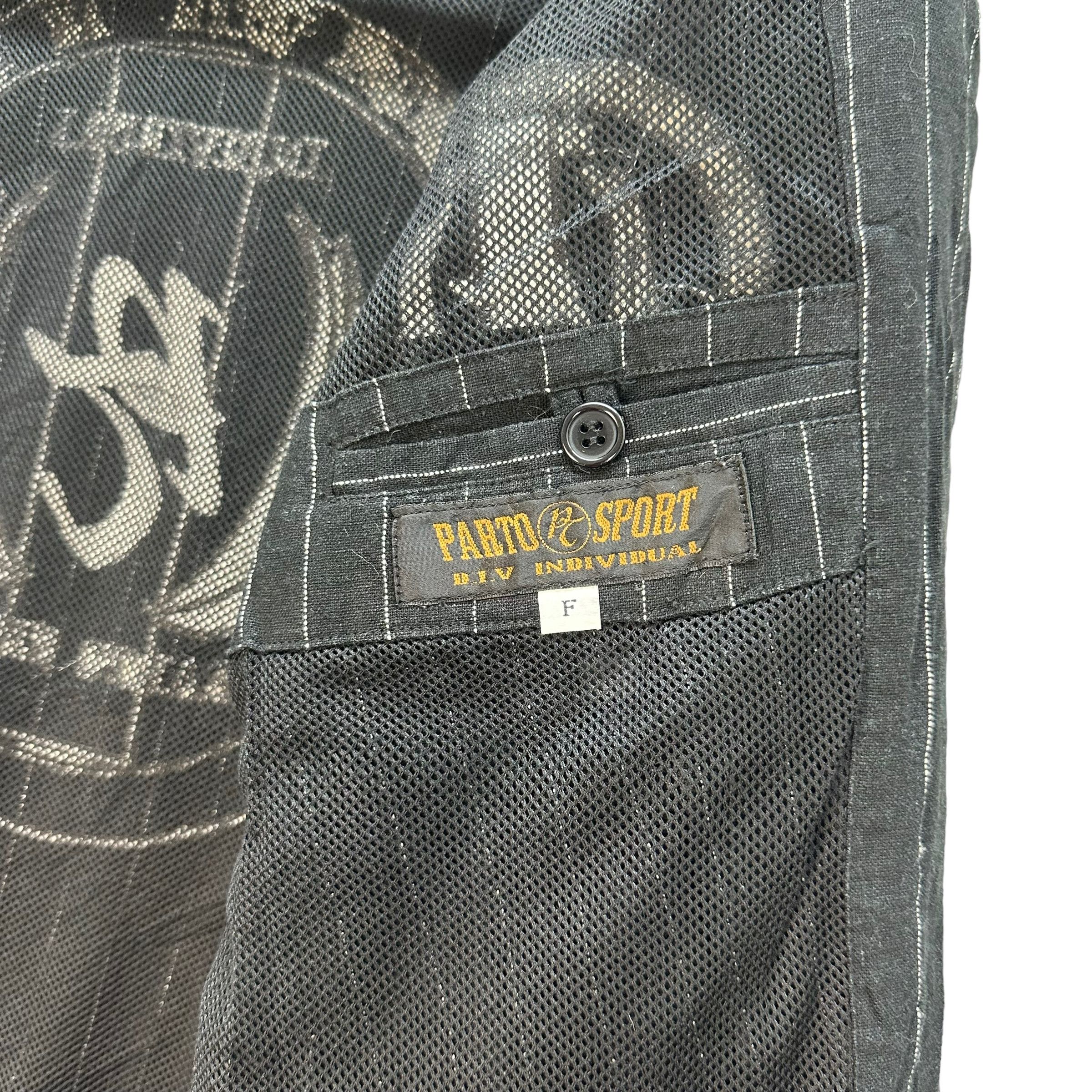 Japanese Brand PARTO SPORT STRIPED BIG LOGO JACKET #7815-179 Size US L / EU 52-54 / 3 - 12 Thumbnail