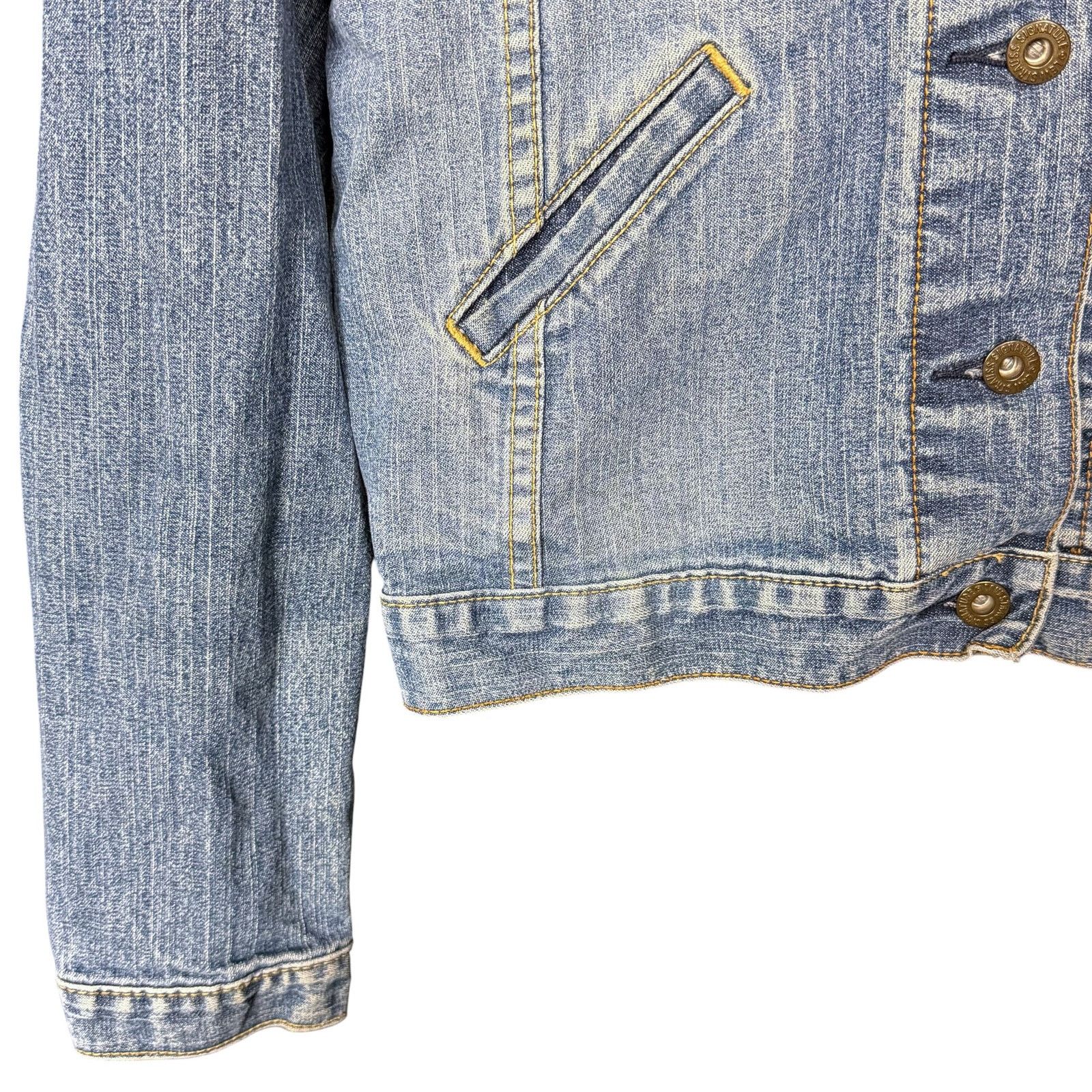Levi's Levi Strauss Women's Small 4/6 Light Denim Jean Trucker Size S / US 4 / IT 40 - 4 Thumbnail