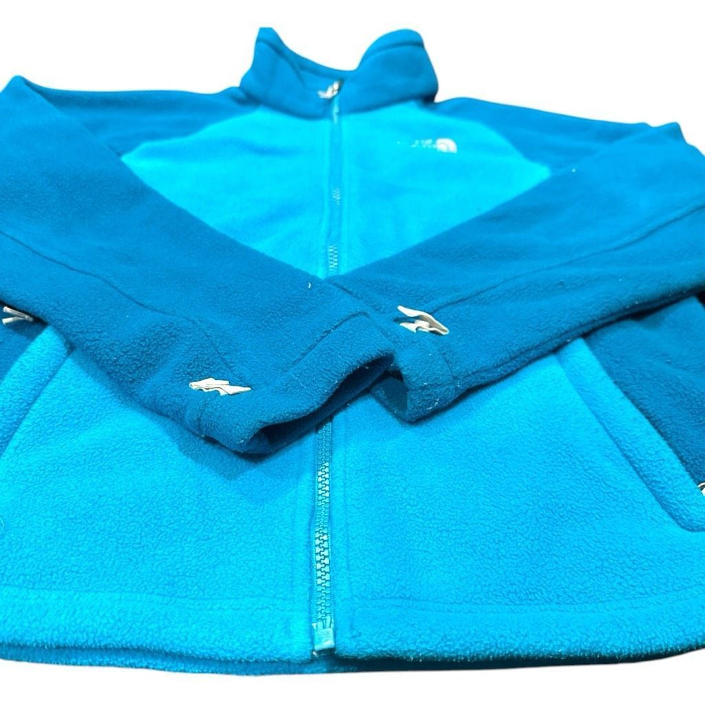 The North Face THE NORTH FACE Khumbu Blue Color Block Jacket Coat Polartec Classic 100 Micro Fleece Insulating Comfort Medium Size M / US 6-8 / IT 42-44 - 6 Thumbnail