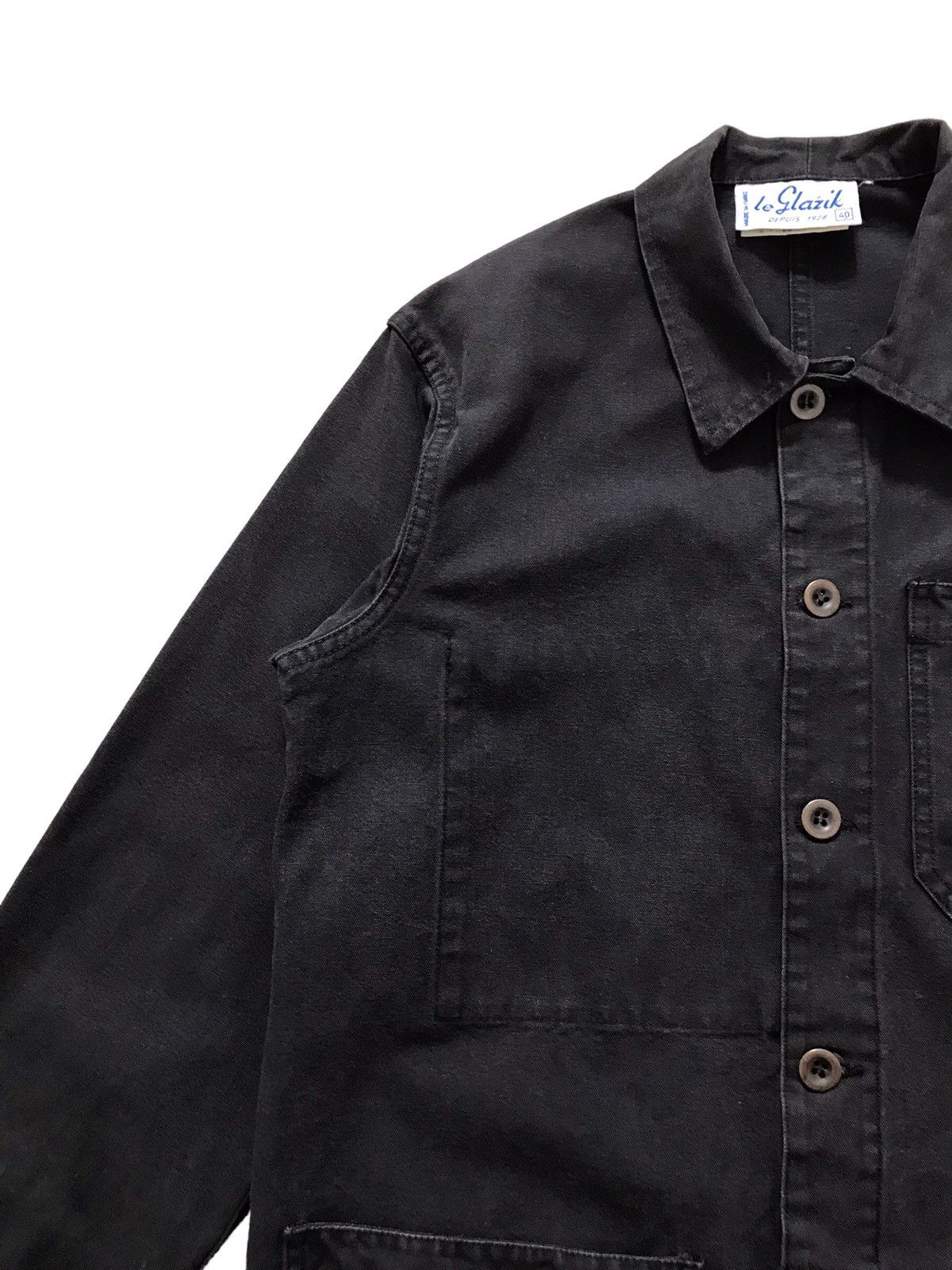 Vintage Maison Le Glazik Sailor French Work Canvas Jacket Size US S / EU 44-46 / 1 - 6 Thumbnail