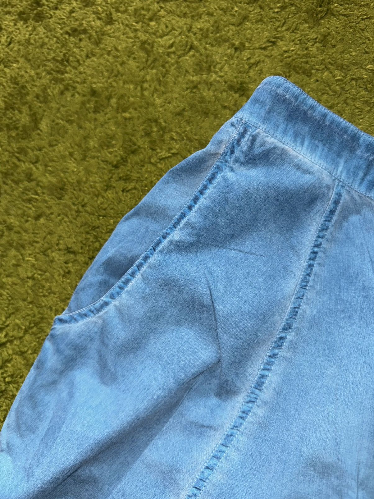 Hysteric Glamour × Rundholz Rundholz avant Garde washed blue culottes pants Size 32" / US 10 / IT 46 - 4 Thumbnail