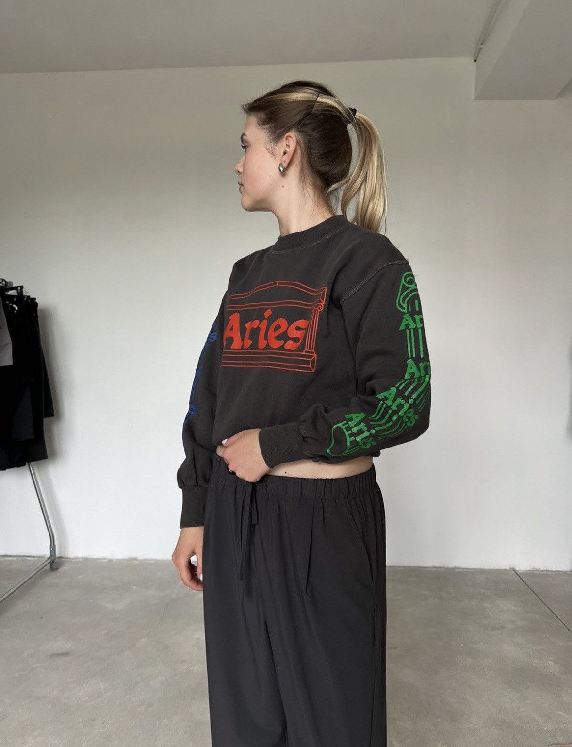 Aries Aries Column Sweatshirt Size XXS / US 00 / IT 34 - 2 Thumbnail