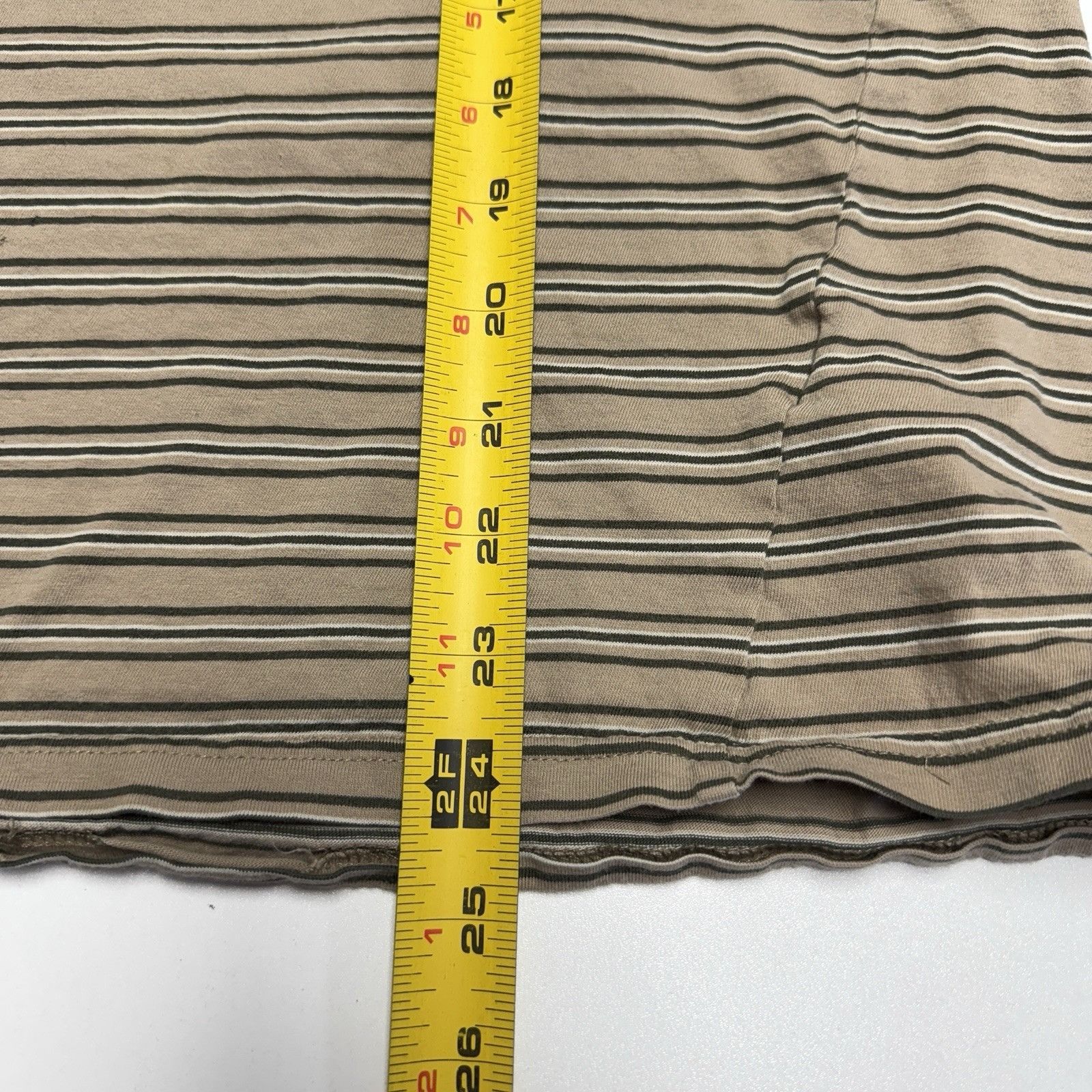 Lost Enterprises Lost Enterprises T Shirt Mens Large 21x24.5 Beige Striped Sk Size US L / EU 52-54 / 3 - 13 Thumbnail
