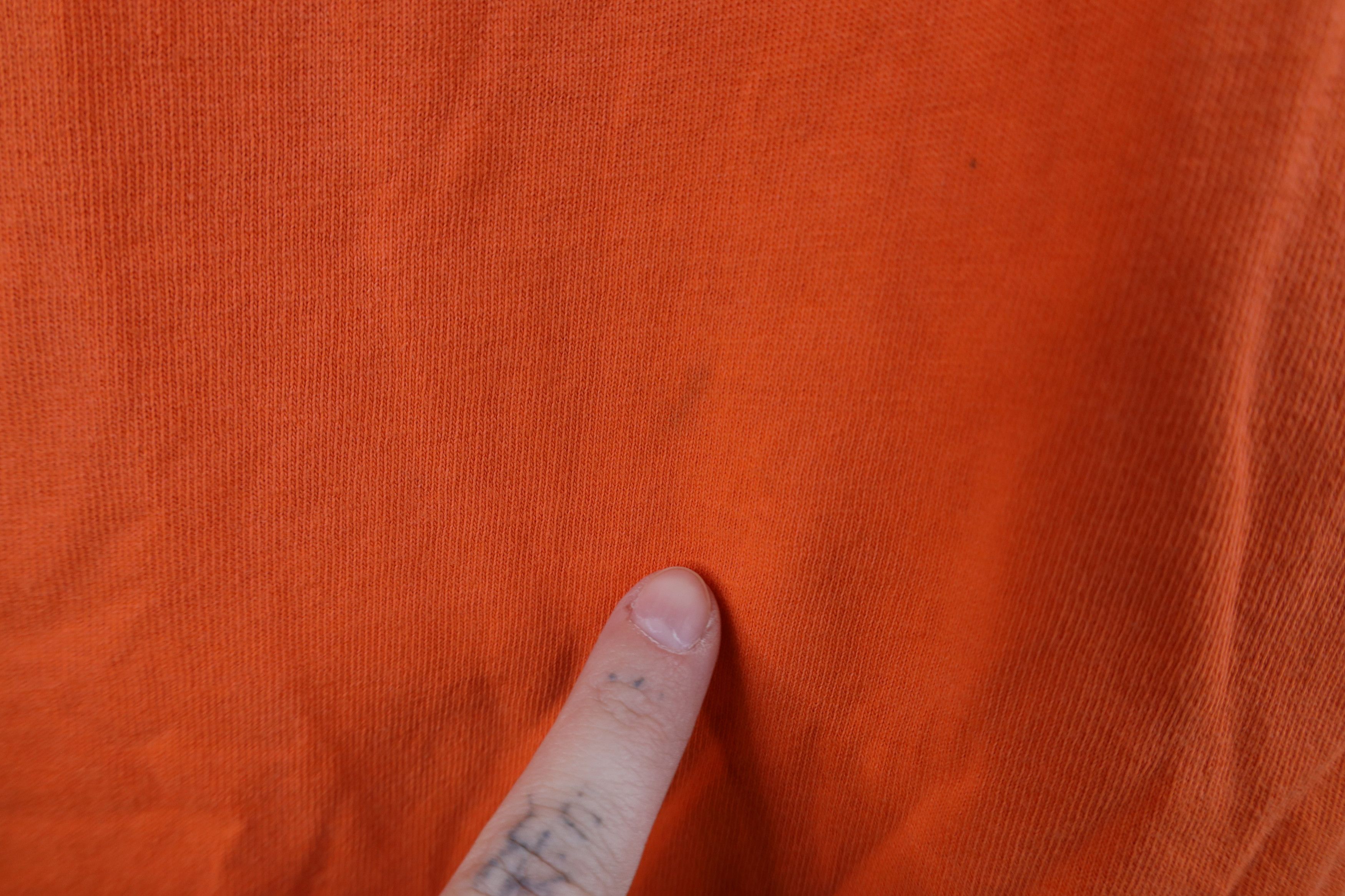 Ralph Lauren × Vintage Vintage 90s Chaps Ralph Lauren Spell Out Flag T-Shirt Orange Size US XL / EU 56 / 4 - 4 Thumbnail