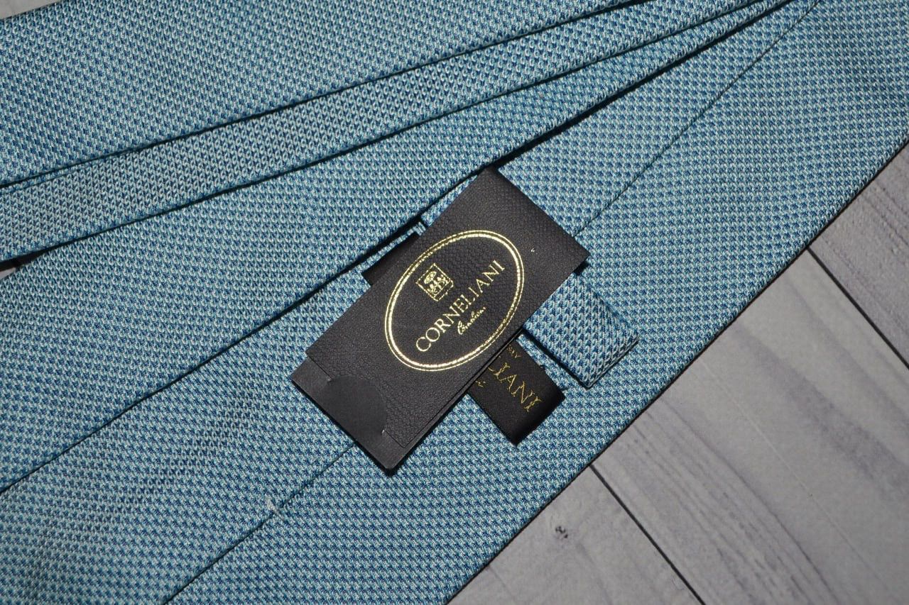 Corneliani New Corneliani Blue Silk Tie Size ONE SIZE - 6 Thumbnail