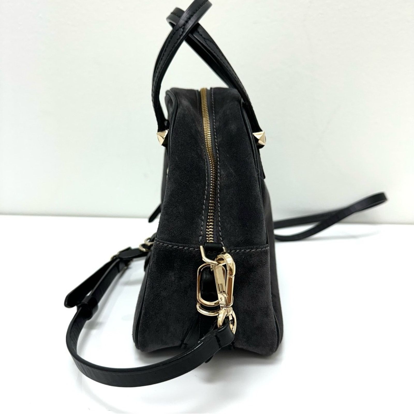 Jimmy Choo JIMMY CHOOSE Handbag, Grey Suede, Crossbody Size ONE SIZE - 7 Thumbnail