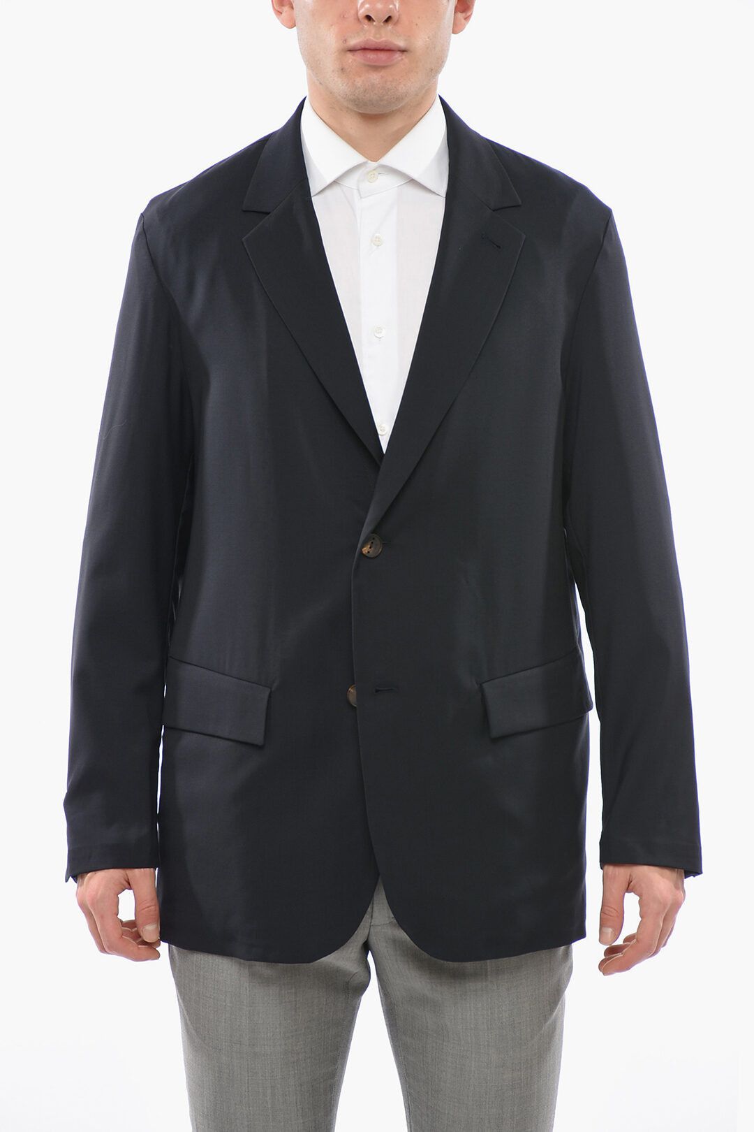 image of Hevo Og1Mm0424 Unlined Galatina Blazer In Blue, Men's (Size Large)