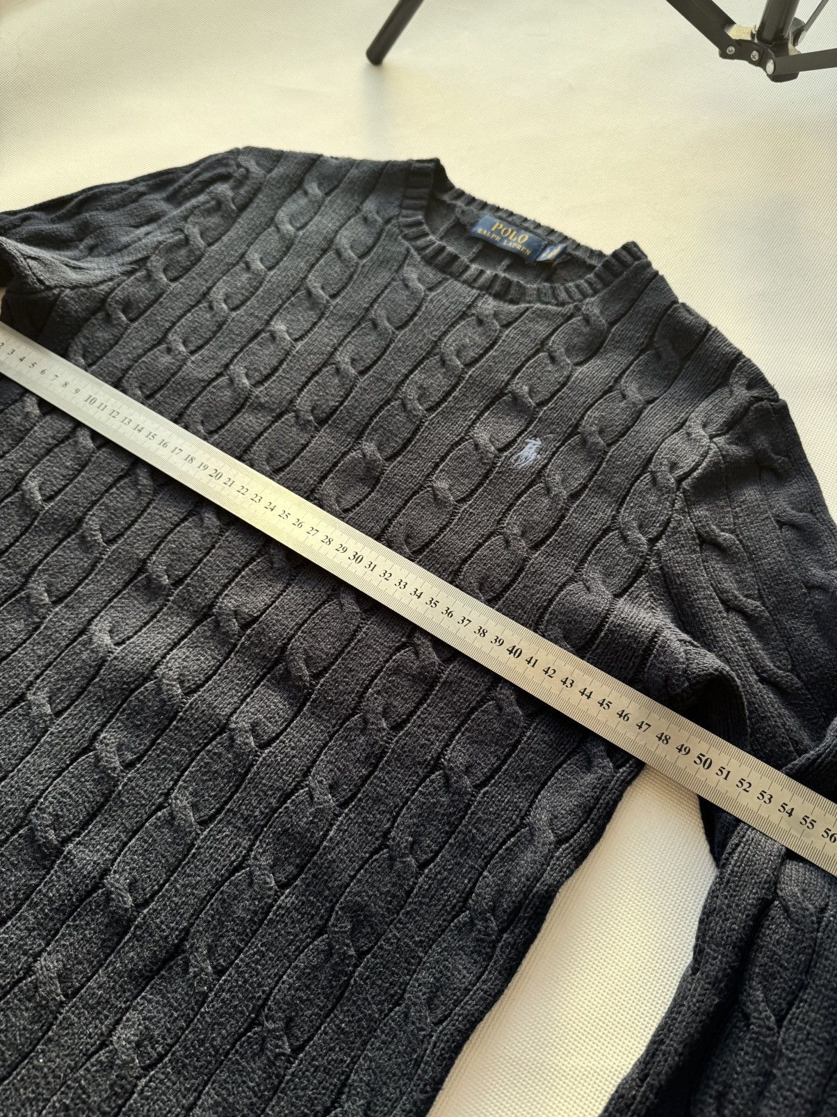 Polo Ralph Lauren Vintage Y2K Cable Knit Polo Ralph Lauren Sweater Red Pony Size US S / EU 44-46 / 1 - 16 Thumbnail