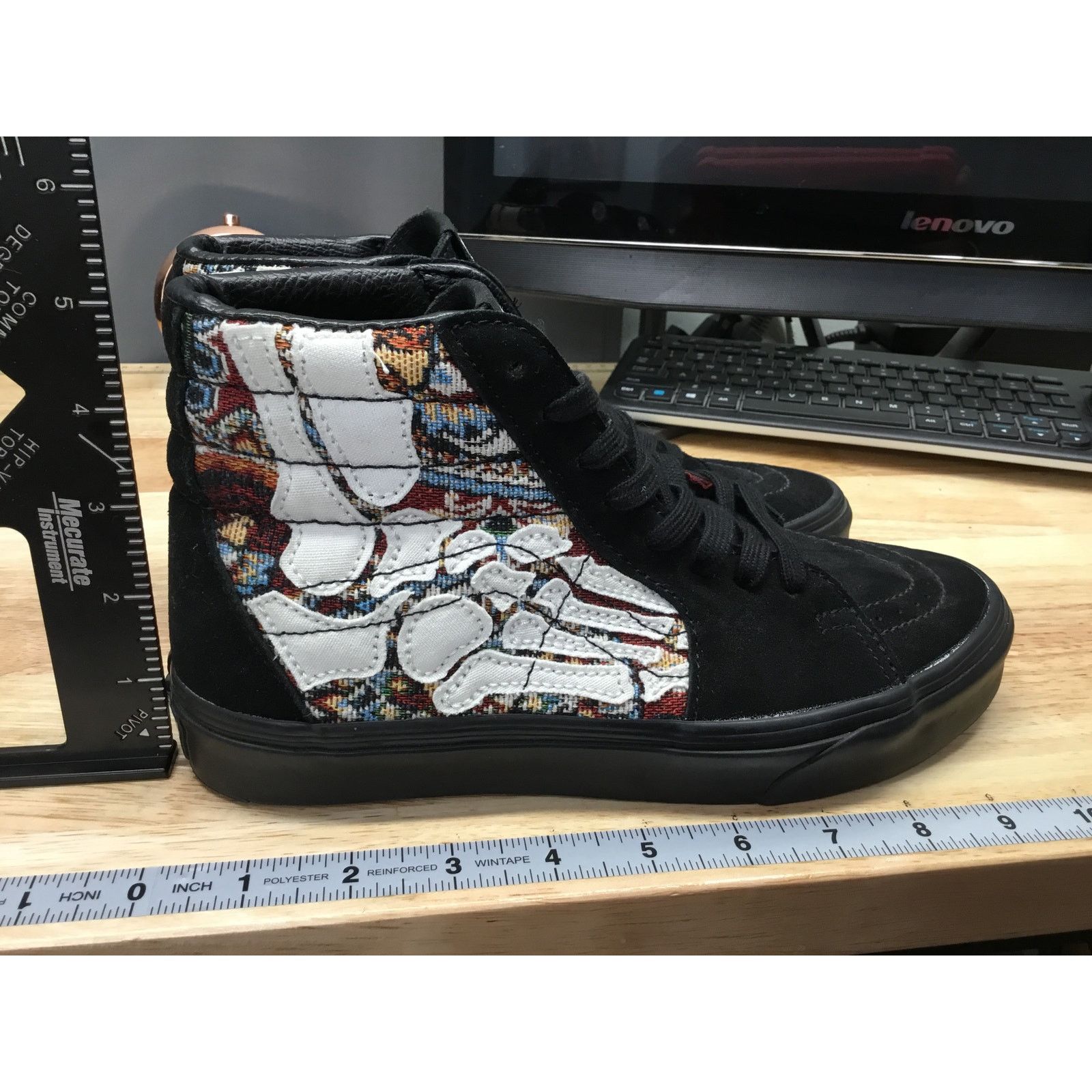 Vans Vans Sk8-Hi Hazy Bones Women's 7.5 Black Athletic Sneakers Size US 7.5 / IT 37.5 - 2 Thumbnail