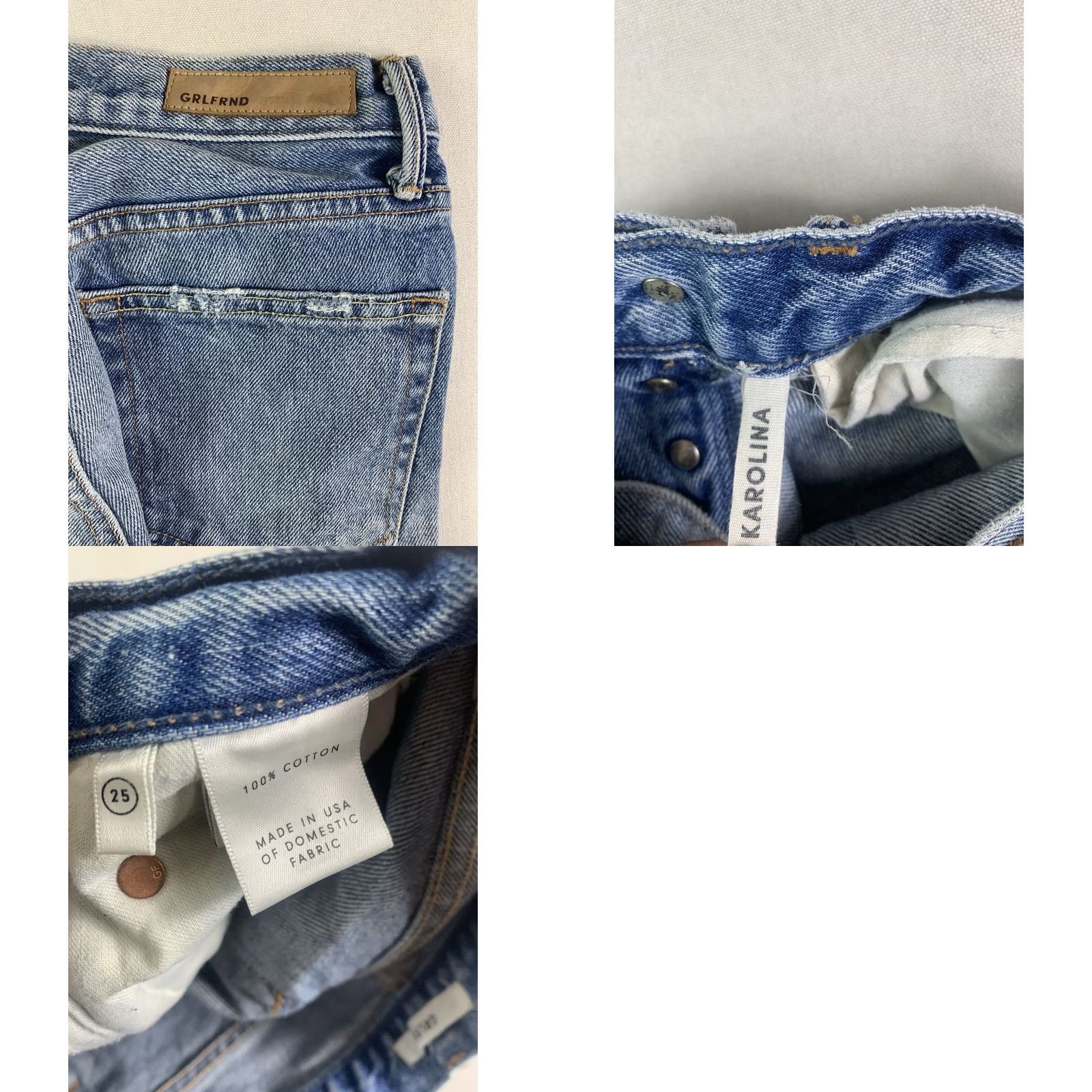 GRLFRND GRLFRND Karolina High Rise Skinny Blue Denim Size 42" / US 20 - 8 Thumbnail