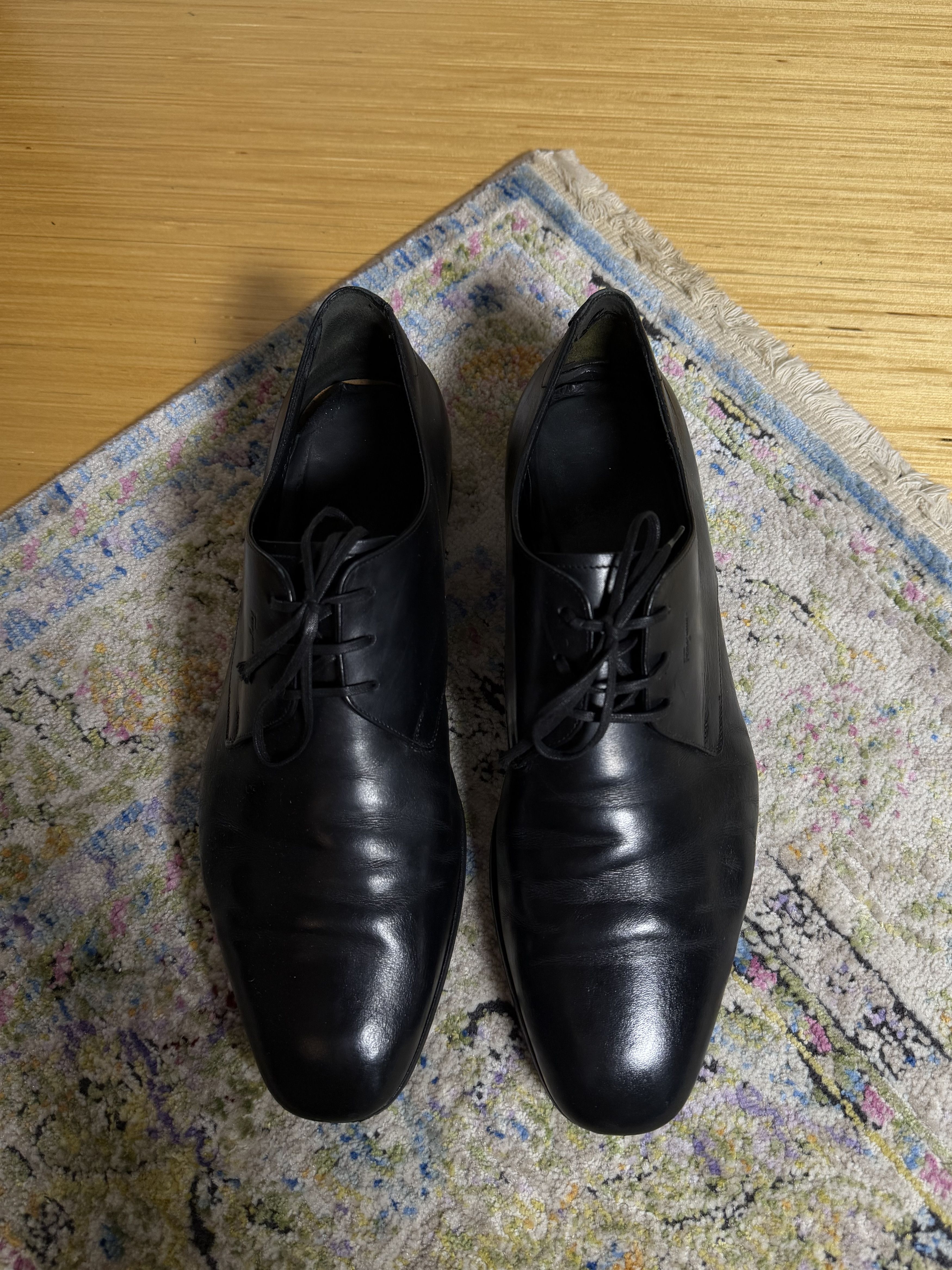 Salvatore Ferragamo Salvatore Ferragamo Tramezza Derby Black Shoes Size US 10.5 / EU 43-44 - 7 Thumbnail
