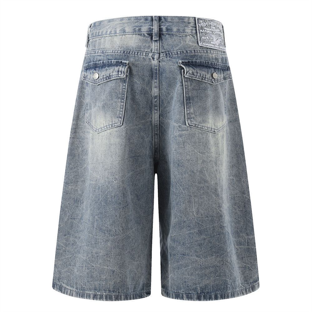 Vintage Men's Vintage Washed Loose-Fit Straight-Leg Cargo Shorts Size US 32 / EU 48 - 2 Thumbnail