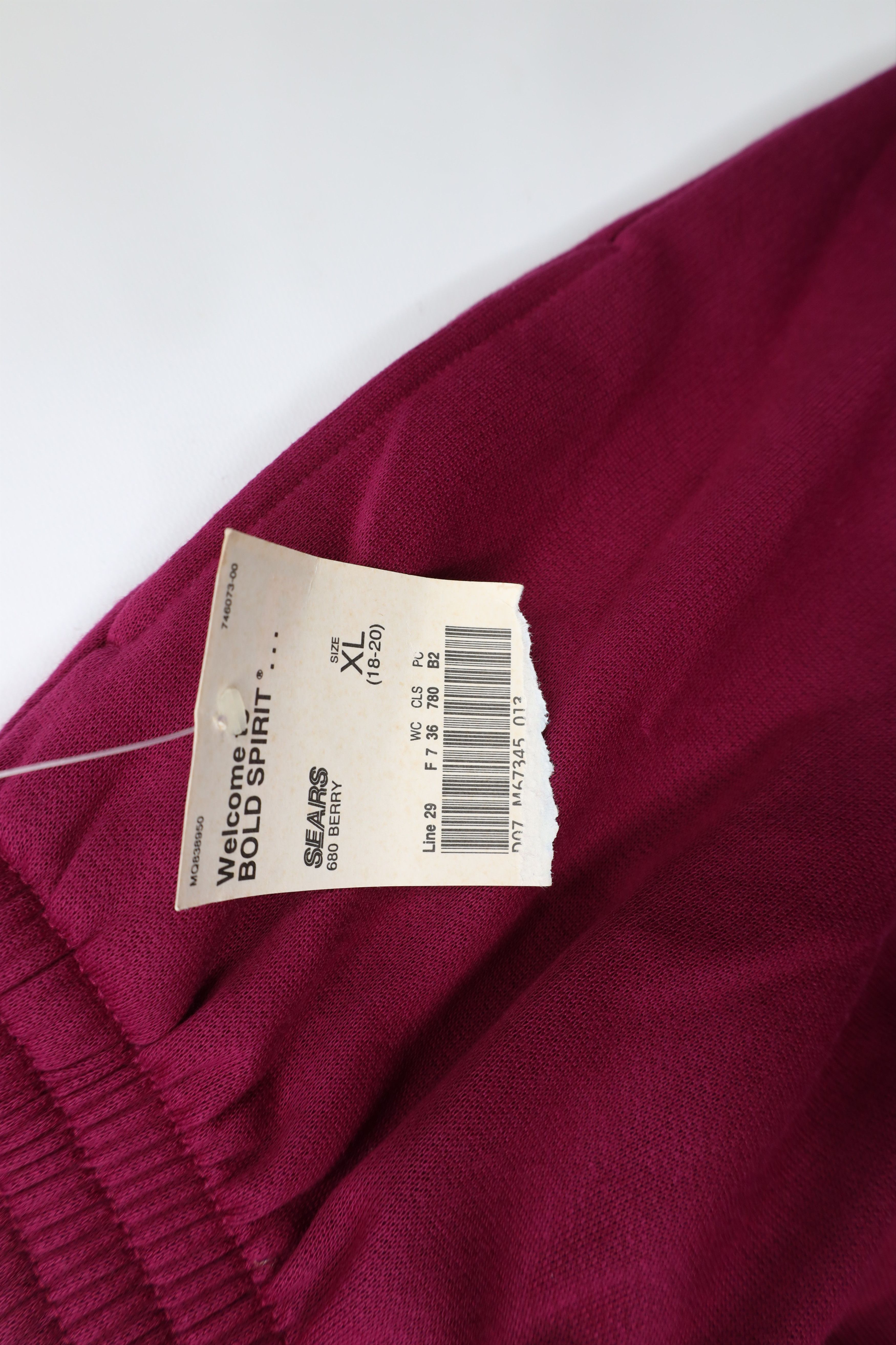 Vintage Deadstock Vintage 90s Streetwear Leg Sweatpants Purple Size 36" / US 14 / IT 50 - 5 Thumbnail