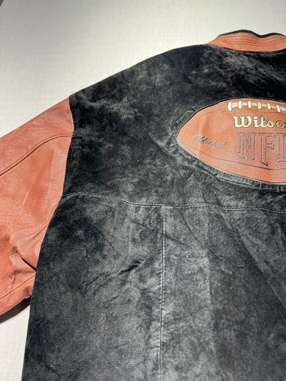 Wilson VINTAGE WILSON NFL SUEDE LEATHER VARSITY JACKET Size US M / EU 48-50 / 2 - 4 Thumbnail