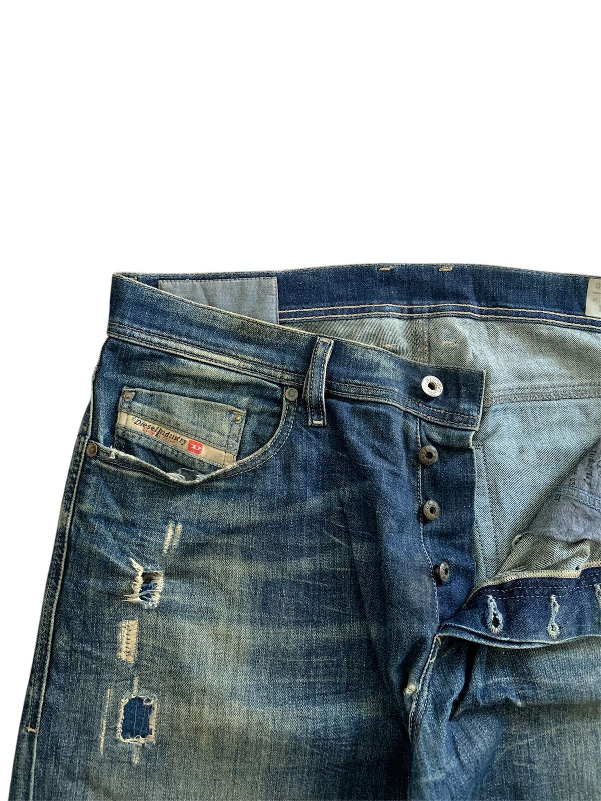 Diesel Diesel Industry Tepphar Slim Carrot Faded Blue Jeans Size US 32 / EU 48 - 6 Thumbnail