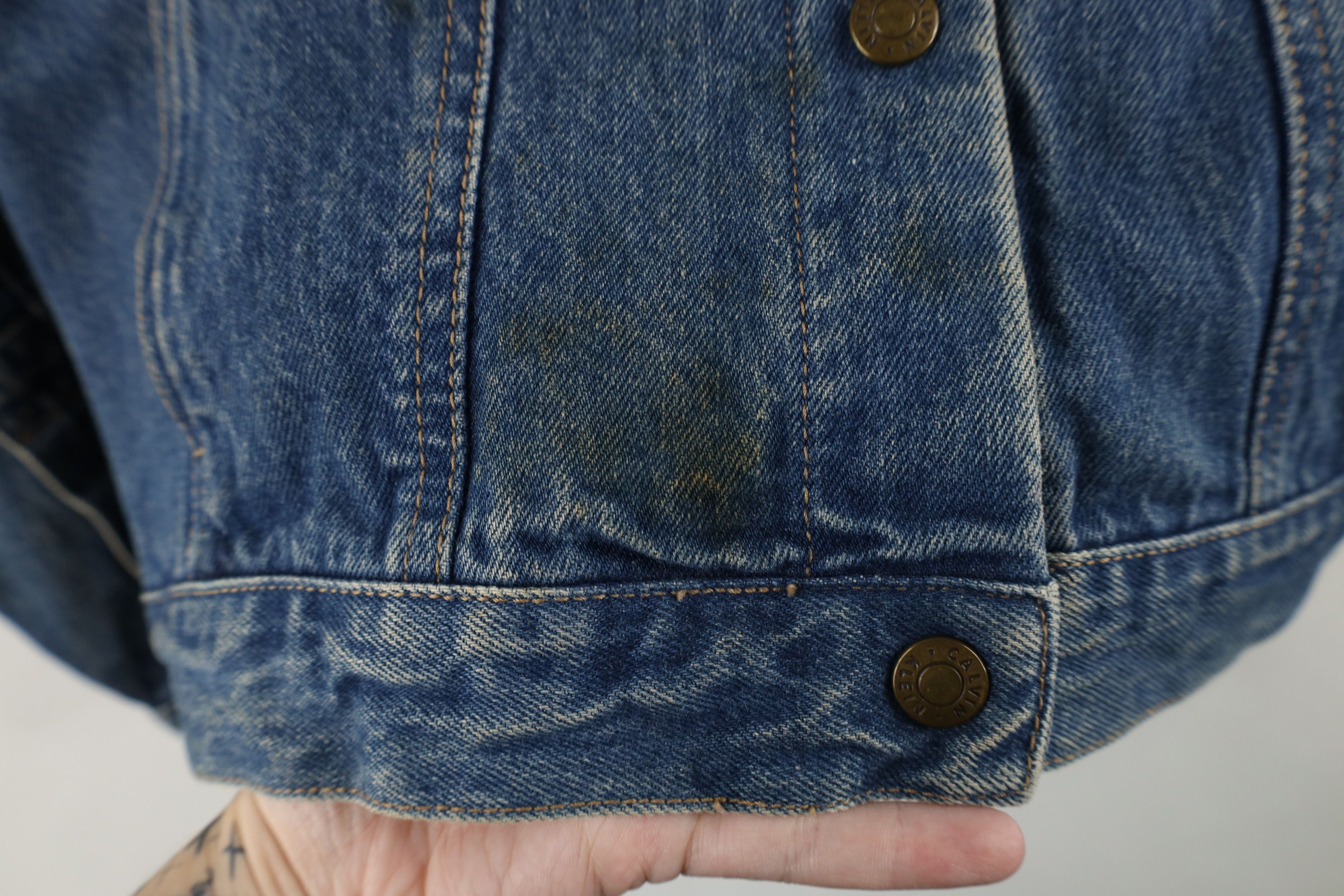 Calvin Klein Vintage 80s 90s Calvin Klein Denim Jean Trucker Jacket USA Size M / US 6-8 / IT 42-44 - 5 Thumbnail