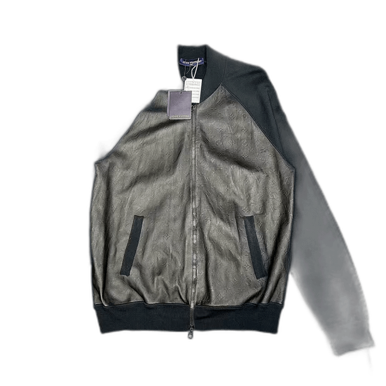 Louis Vuitton Louis Vuitton Louis Vuitton Black Leather Wool Jacket-2506 Size US L / EU 52-54 / 3 - 1 Thumbnail