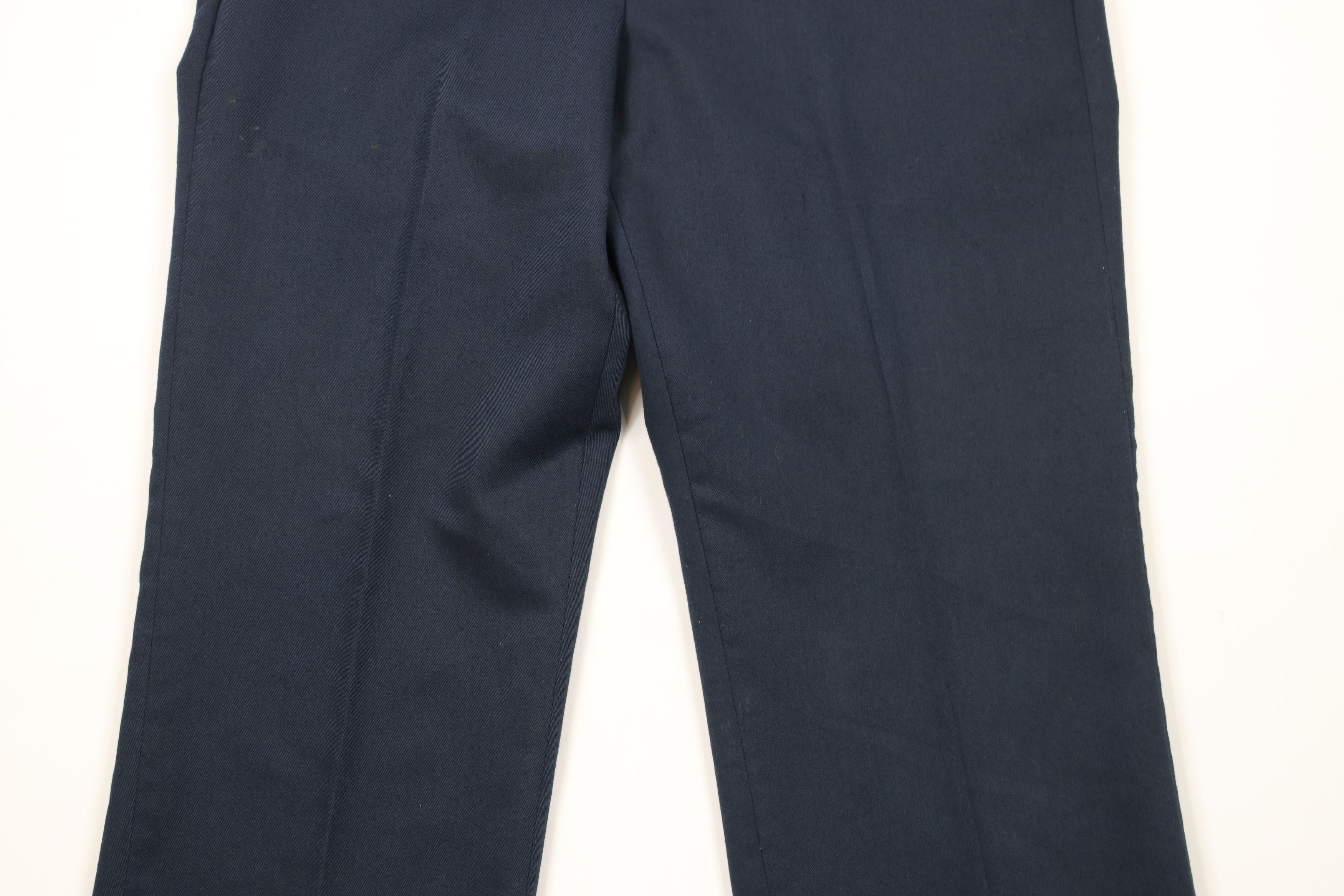 Vintage Vintage 70s Streetwear Flared Wide Leg Chino Pants Blue Size US 36 / EU 52 - 3 Thumbnail