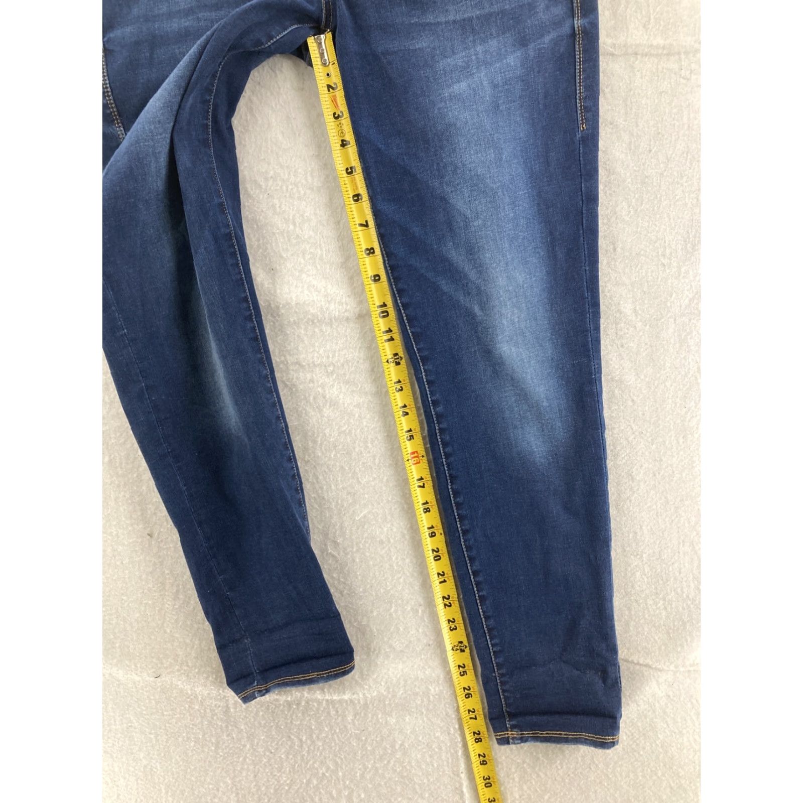 Vintage Rock & Republic Jeans Womens 32 x 29 Fever Pull On Slimming Denim Cure X Jeans Body Fit 80s 90s Designer USA Womens Size 24" / US 00 / IT 34 - 6 Thumbnail